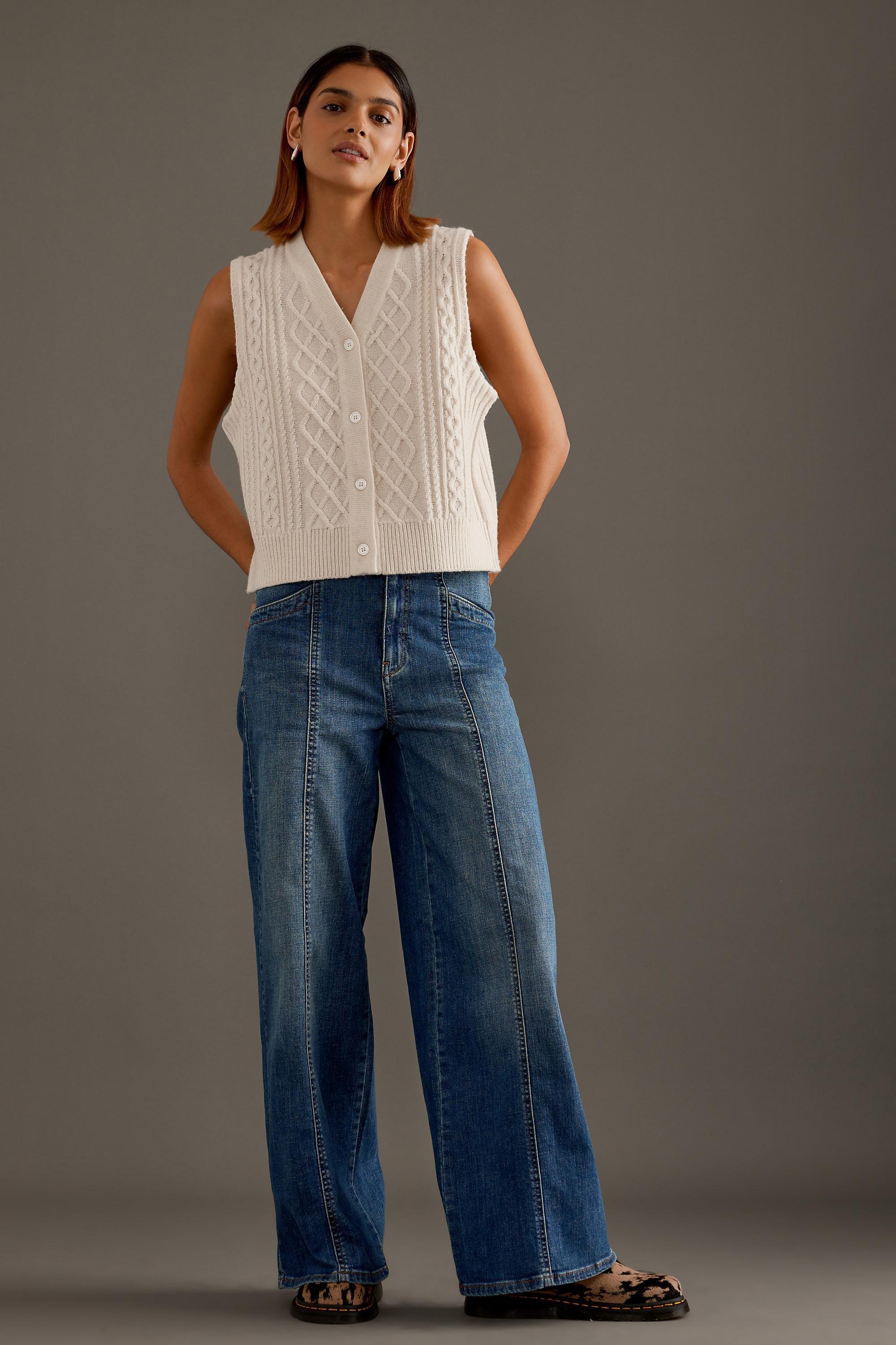 Anthropologie ed Denim Wide-Leg, Medium Blue, , large image number 4
