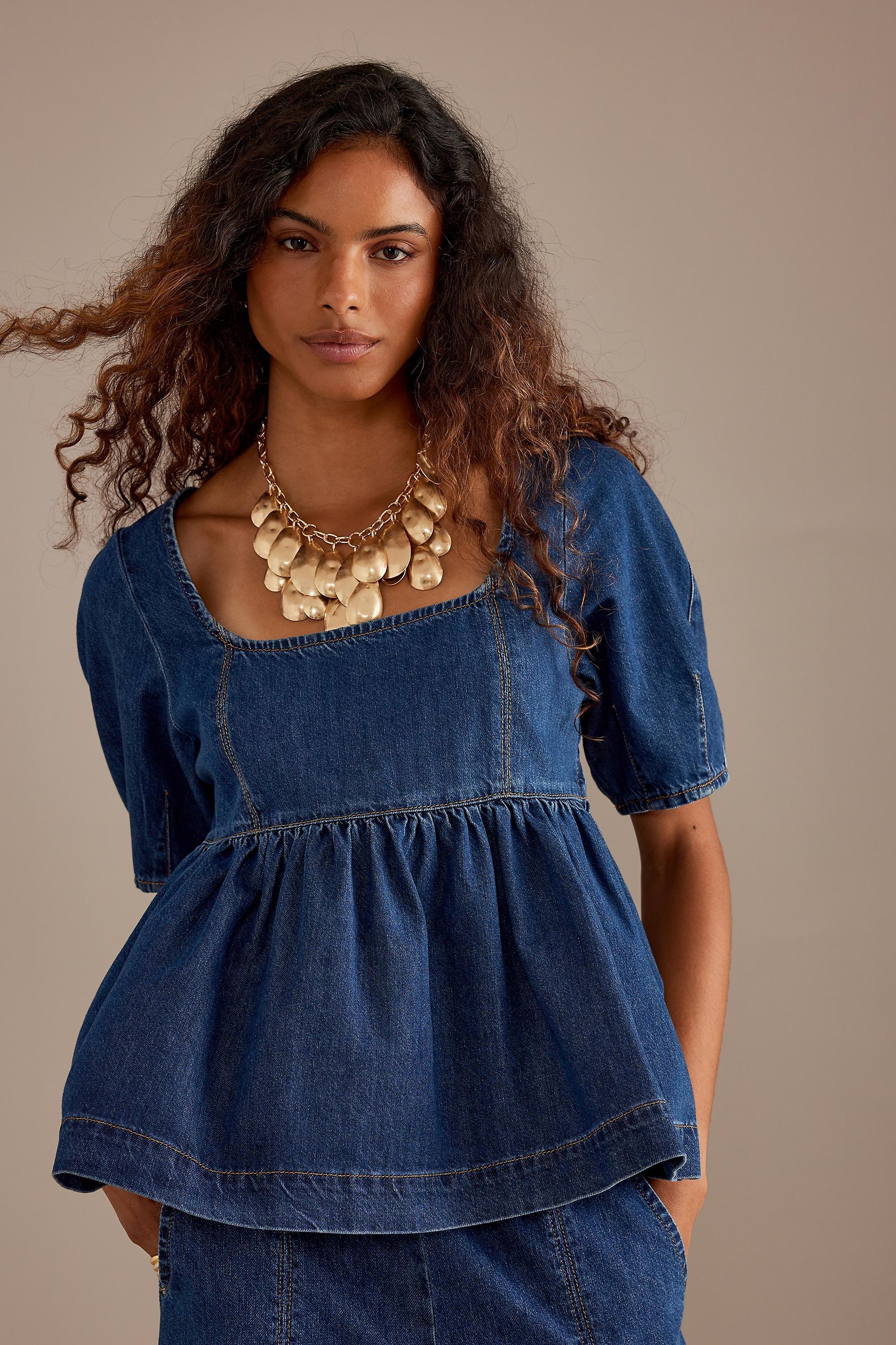 Statement Cluster Necklace, Gold, A501_0070, large image number 0