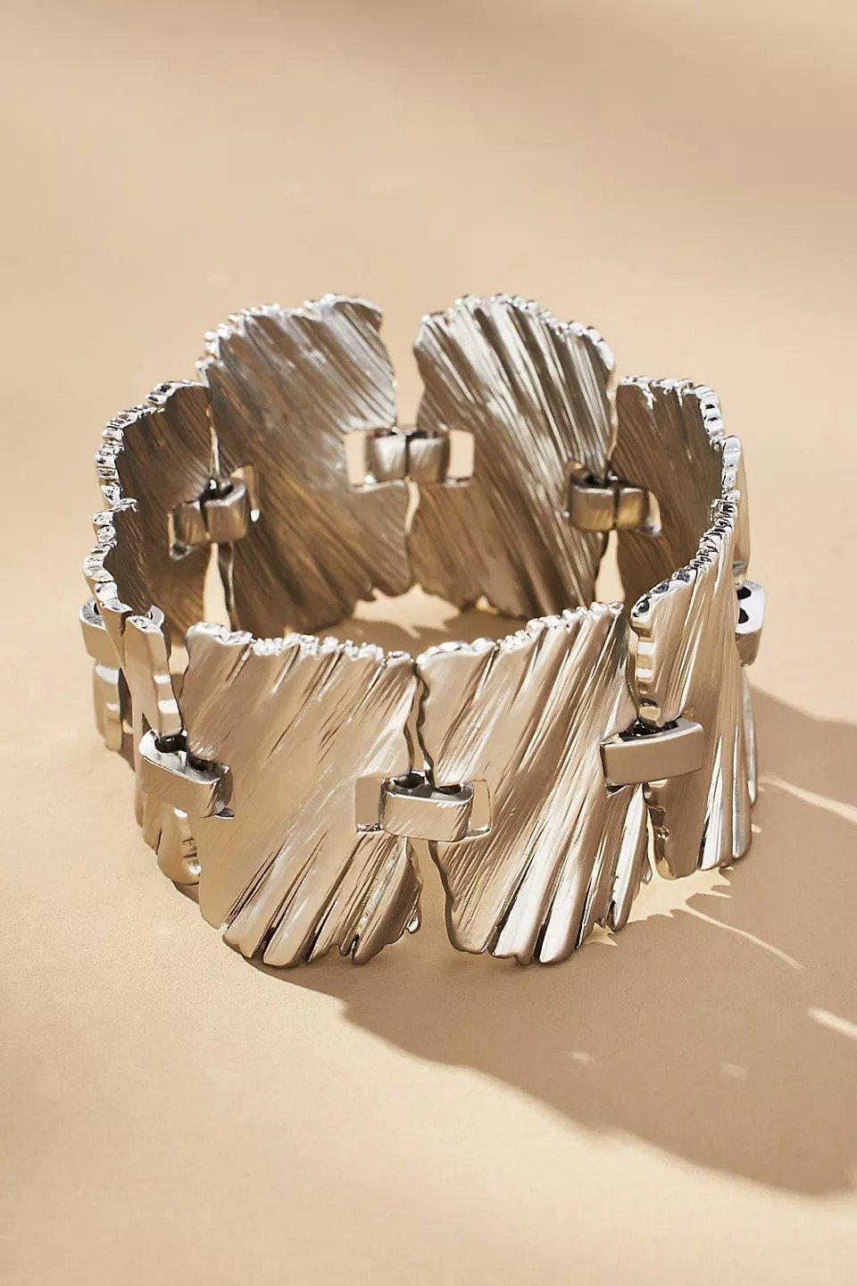 Anthropologie Cuff Bracelet, Gold, A501_0070, large image number 0