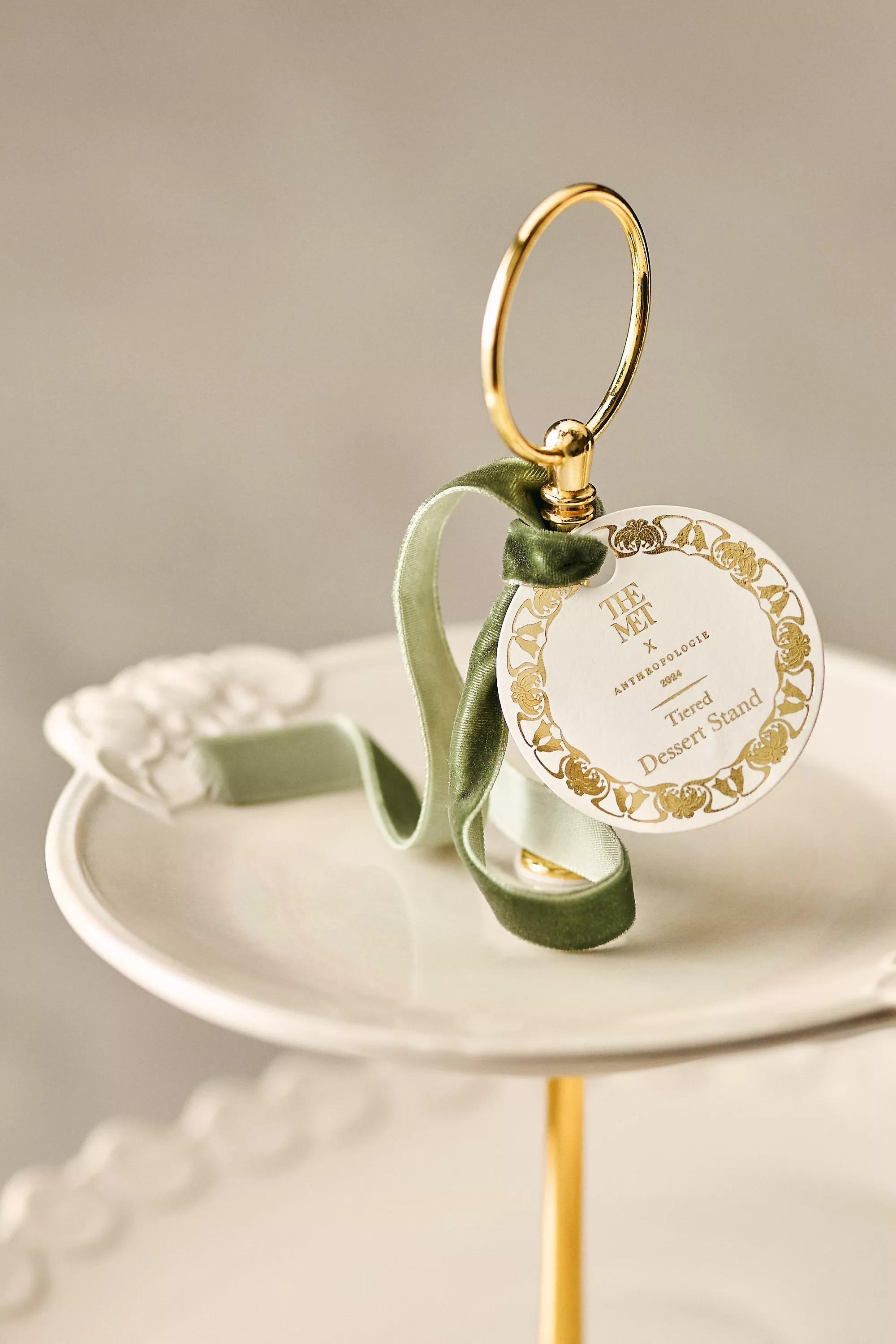 The Met X Anthropologie Stoneware Dessert Stand, Cream, A501_0010, large image number 2