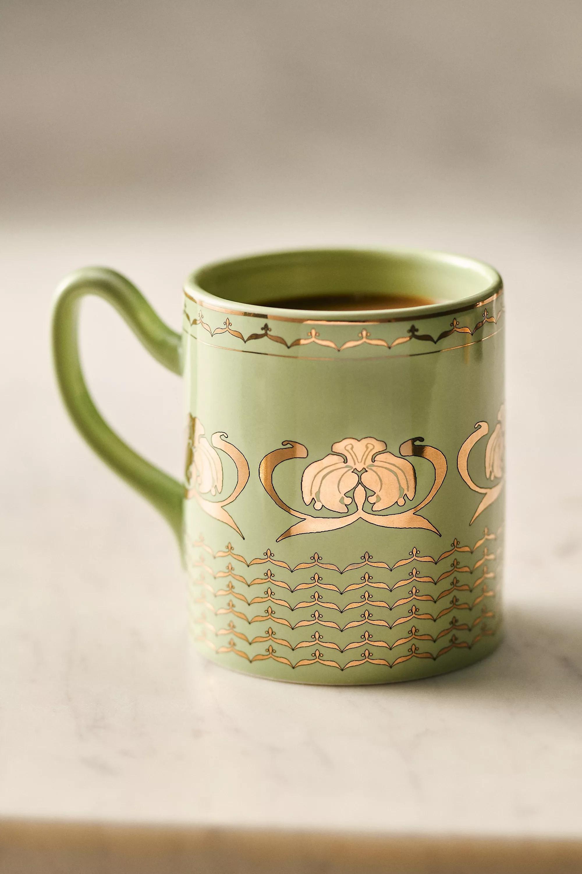 The Met X Anthropologie Stoneware Mug, Green, A501_0102, large image number 0