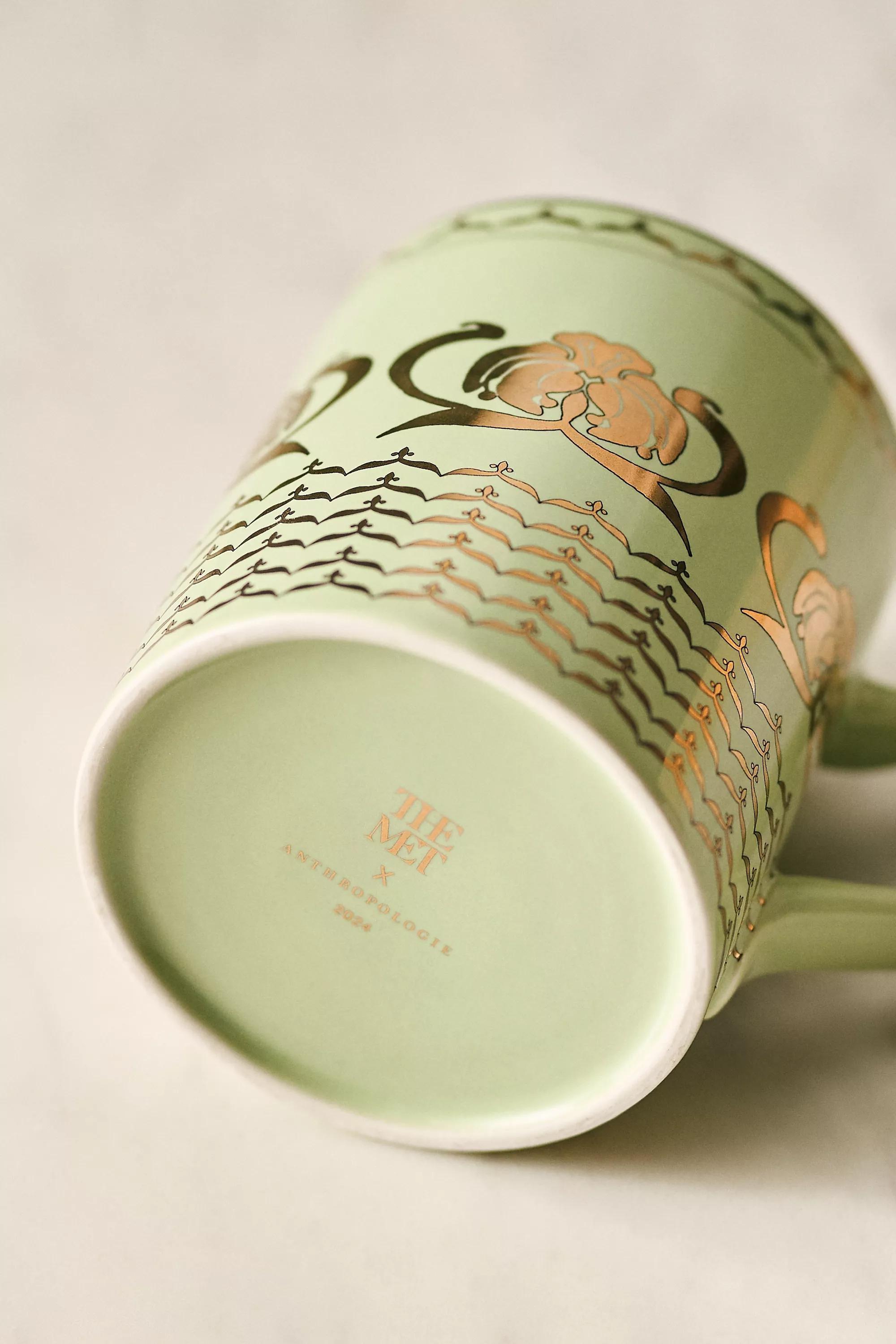 The Met X Anthropologie Stoneware Mug, Green, A501_0102, large image number 2