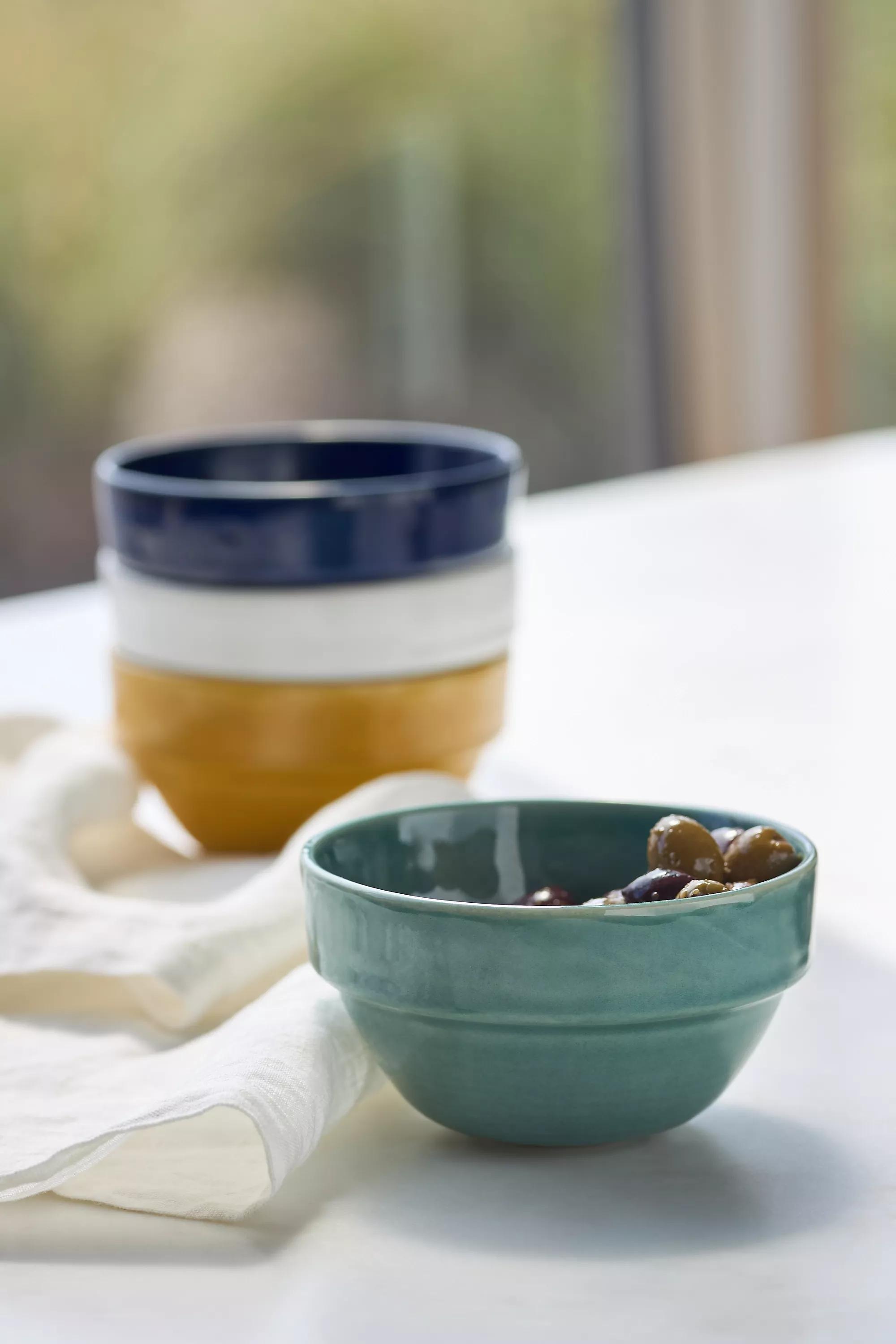 The Rowen Portuguese Stoneware Cereal Bowls, Set Of 4,Multicolour, A501_0000, large image number 1