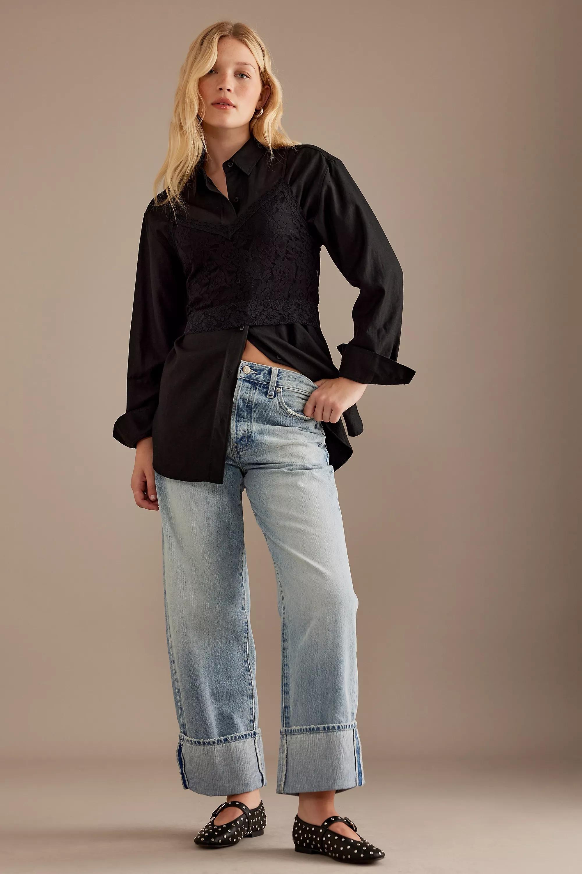 Pistola Charlie High Waist Straight Cut Jeans, Blue, , large image number 0