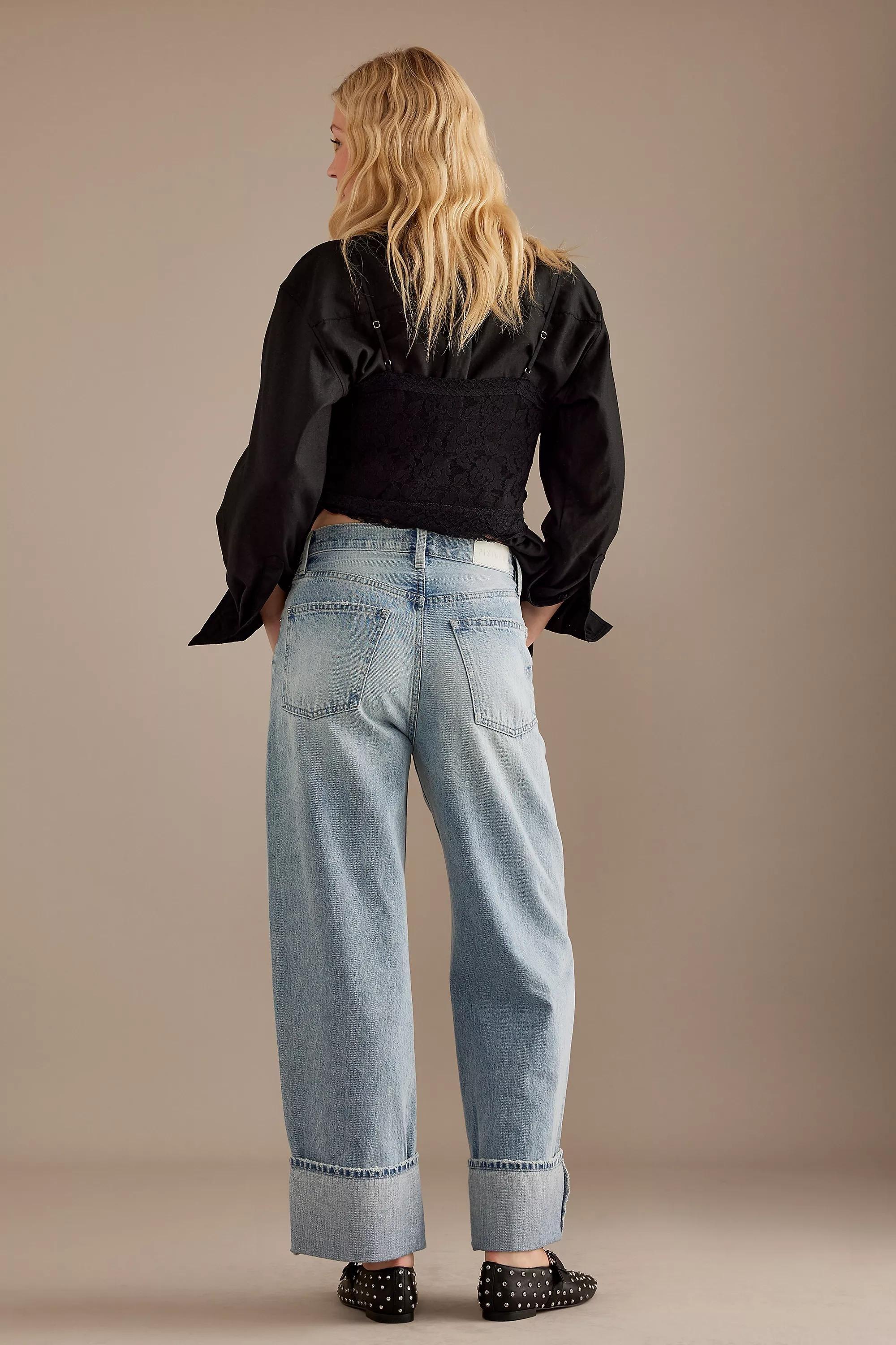 Pistola Charlie High Waist Straight Cut Jeans, Blue, A501_0092, medium