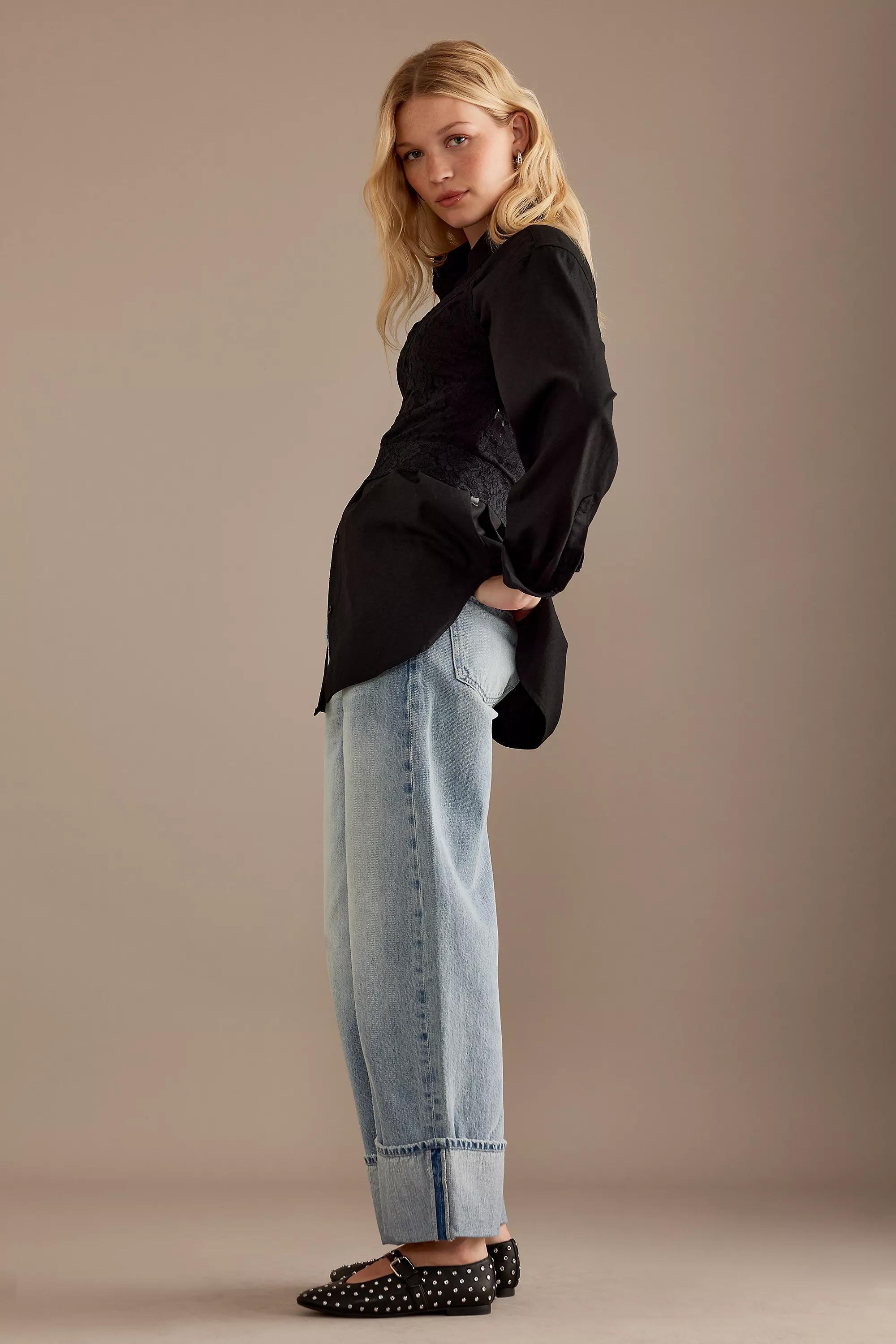 Pistola Charlie High Waist Straight Cut Jeans, Blue, A501_0092, medium