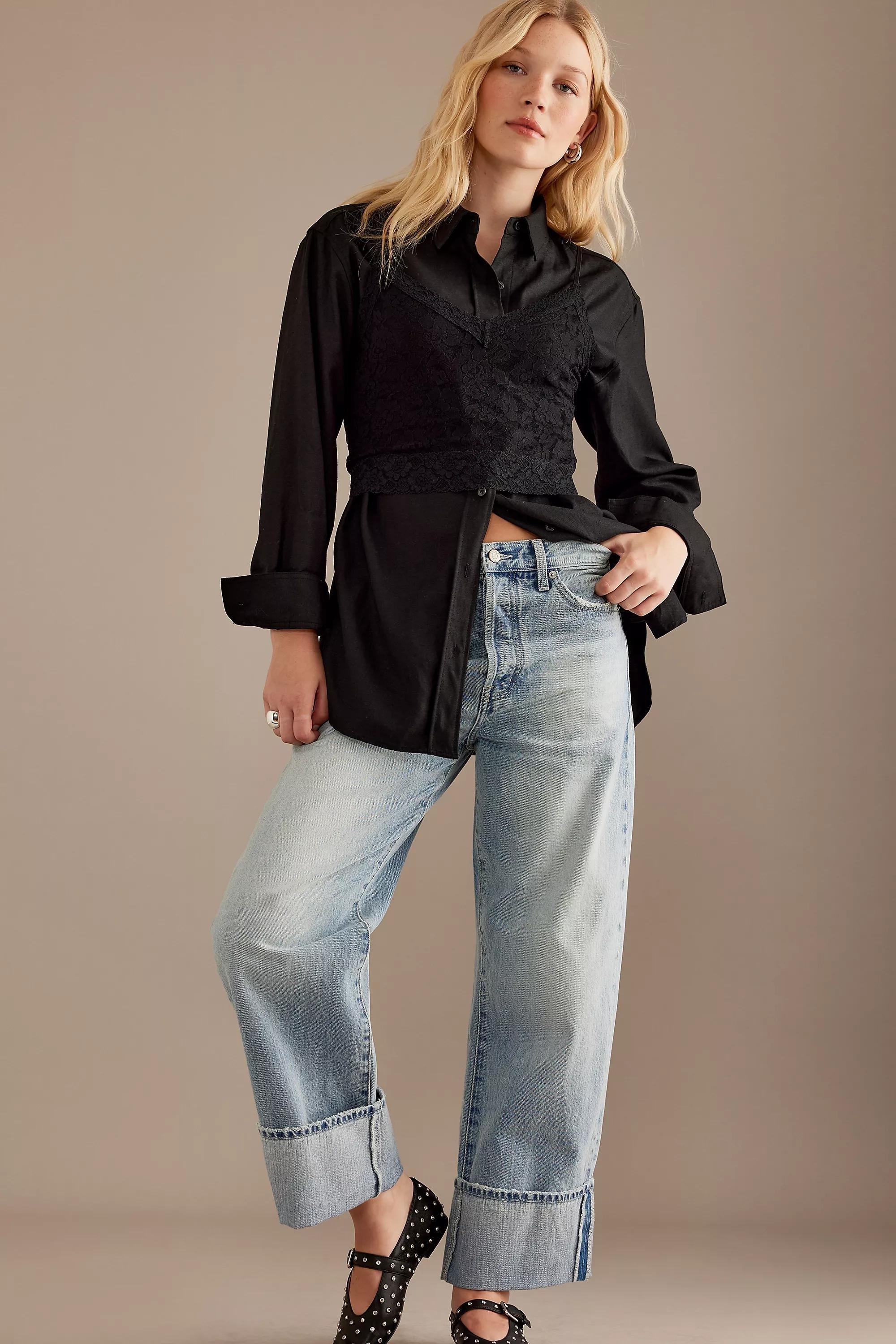 Pistola Charlie High Waist Straight Cut Jeans, Blue, A501_0092, large image number 3