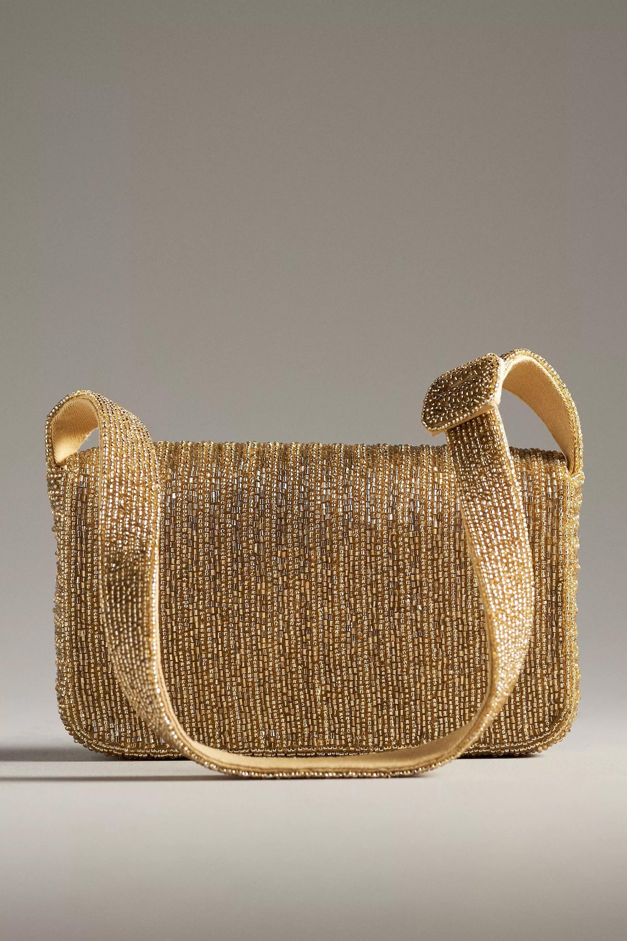 Anthropologie Woven Handmade, Gold, A501_0070, large image number 1