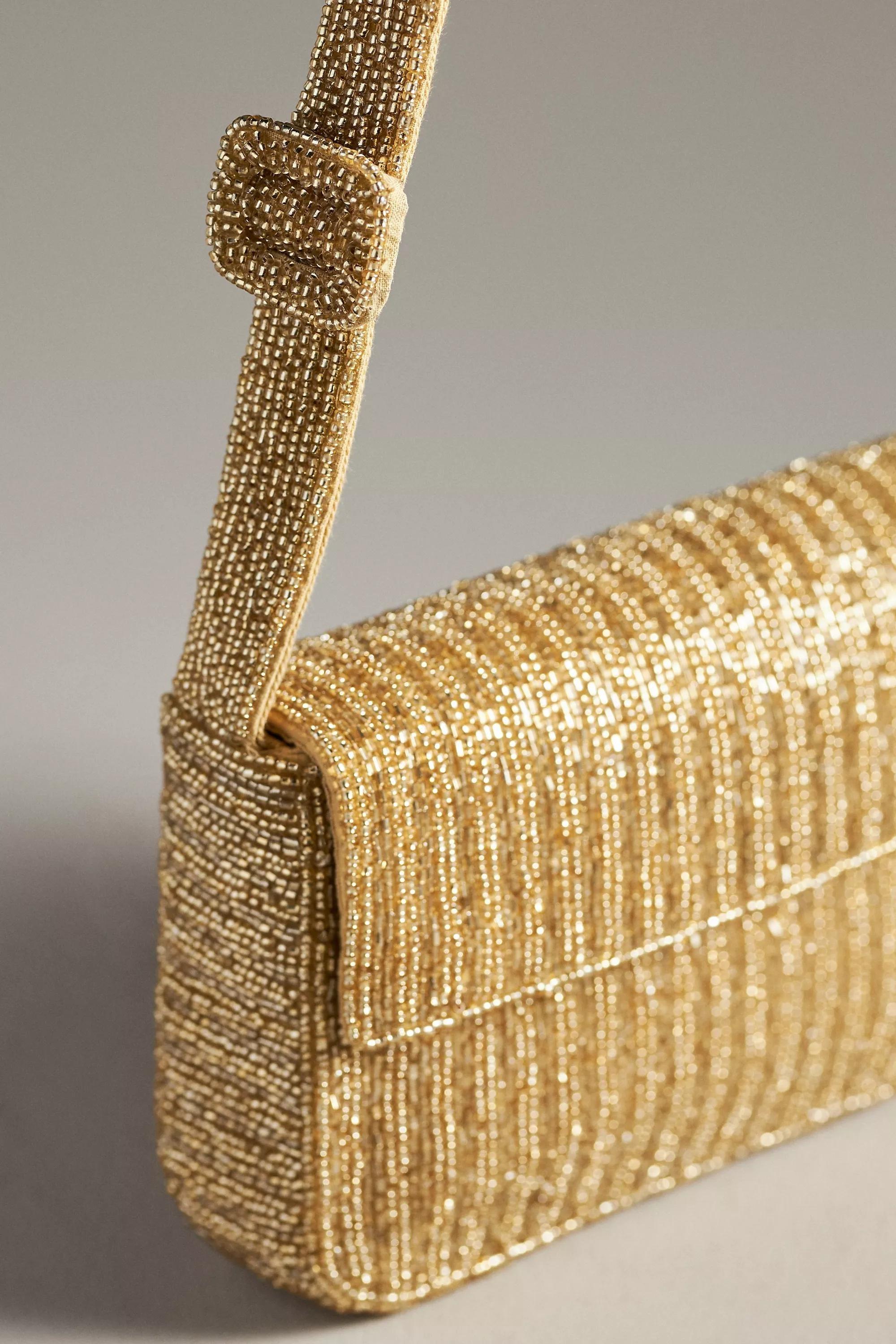 Anthropologie Woven Handmade, Gold, A501_0070, large image number 2