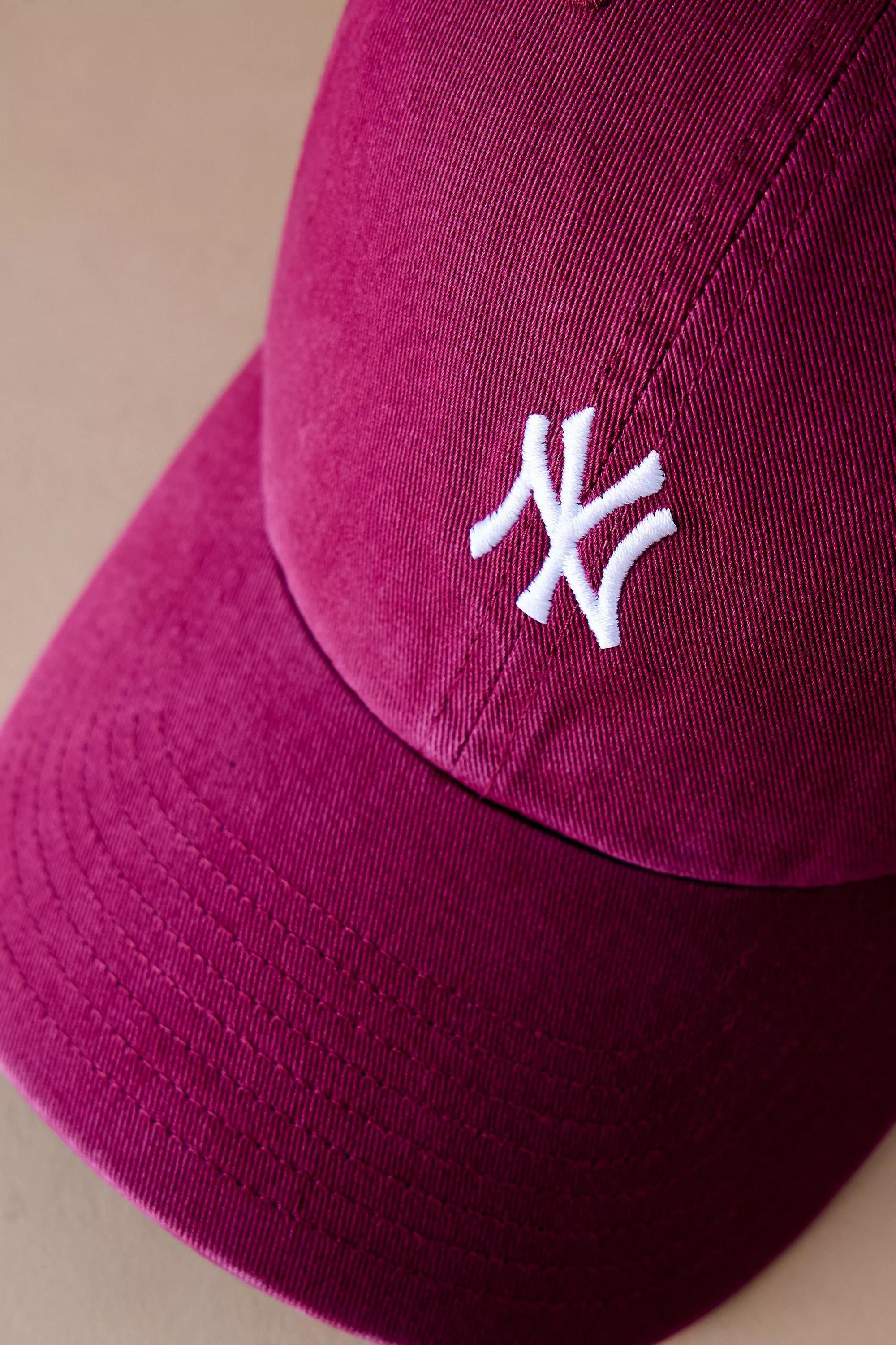 Anthropologie Embroidered Baseball, Fuchsia, A501_0061, large image number 1
