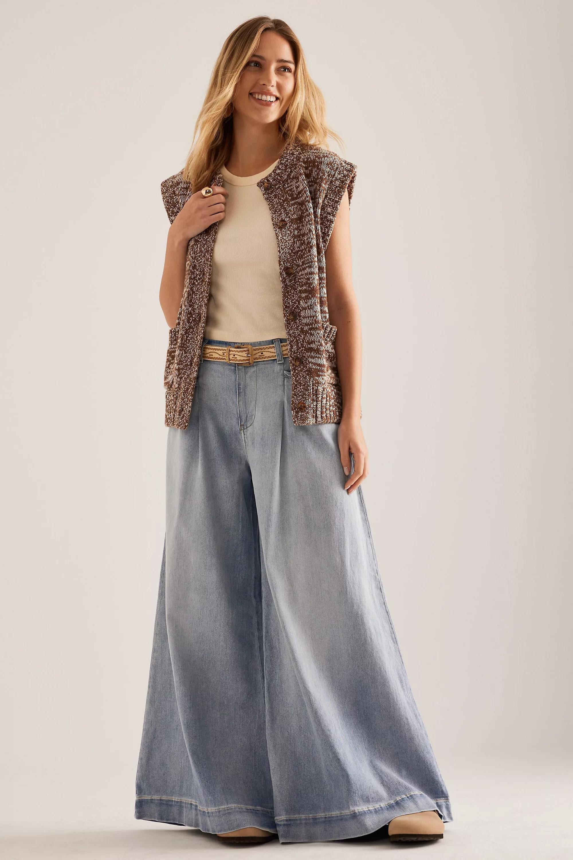 Anthropologie ed Denim Wide-Leg, Blue, , large image number 0