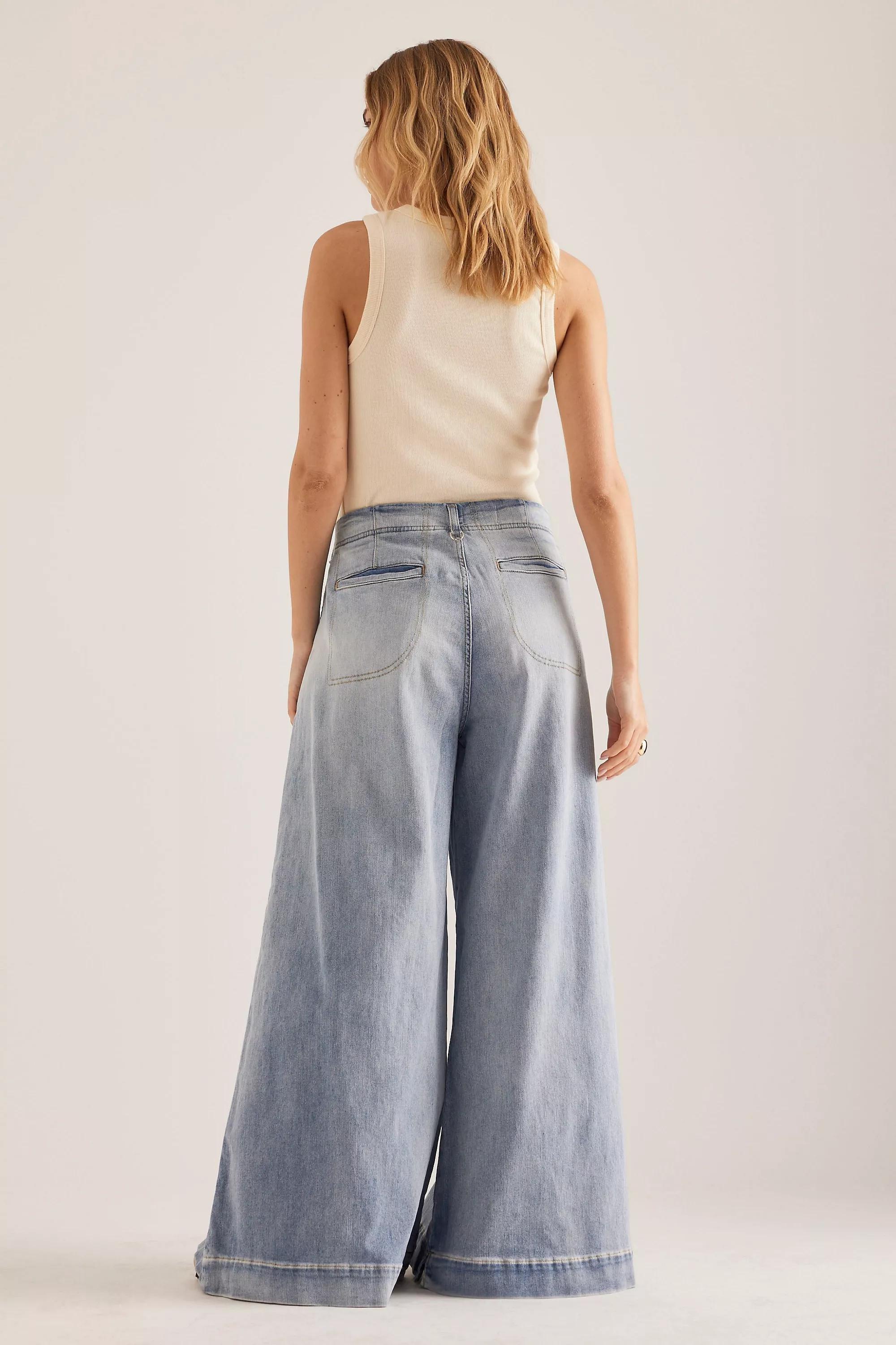 Anthropologie ed Denim Wide-Leg, Blue, , large image number 1