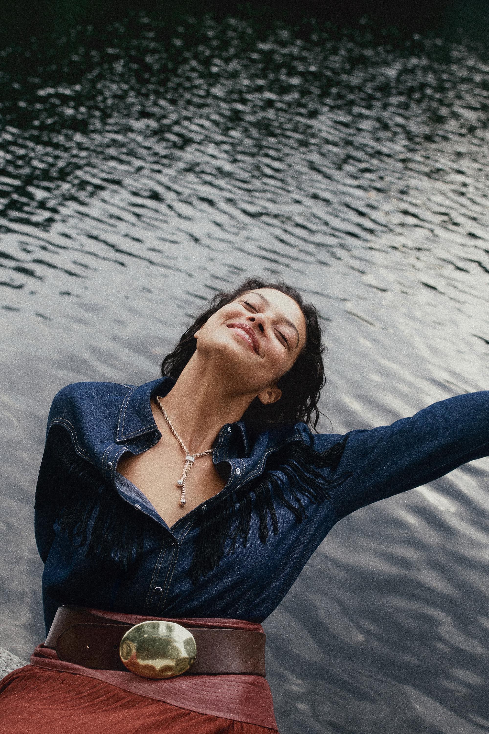 By Anthropologie Low-Slung Icon Belt, Brown, A501_0021, medium