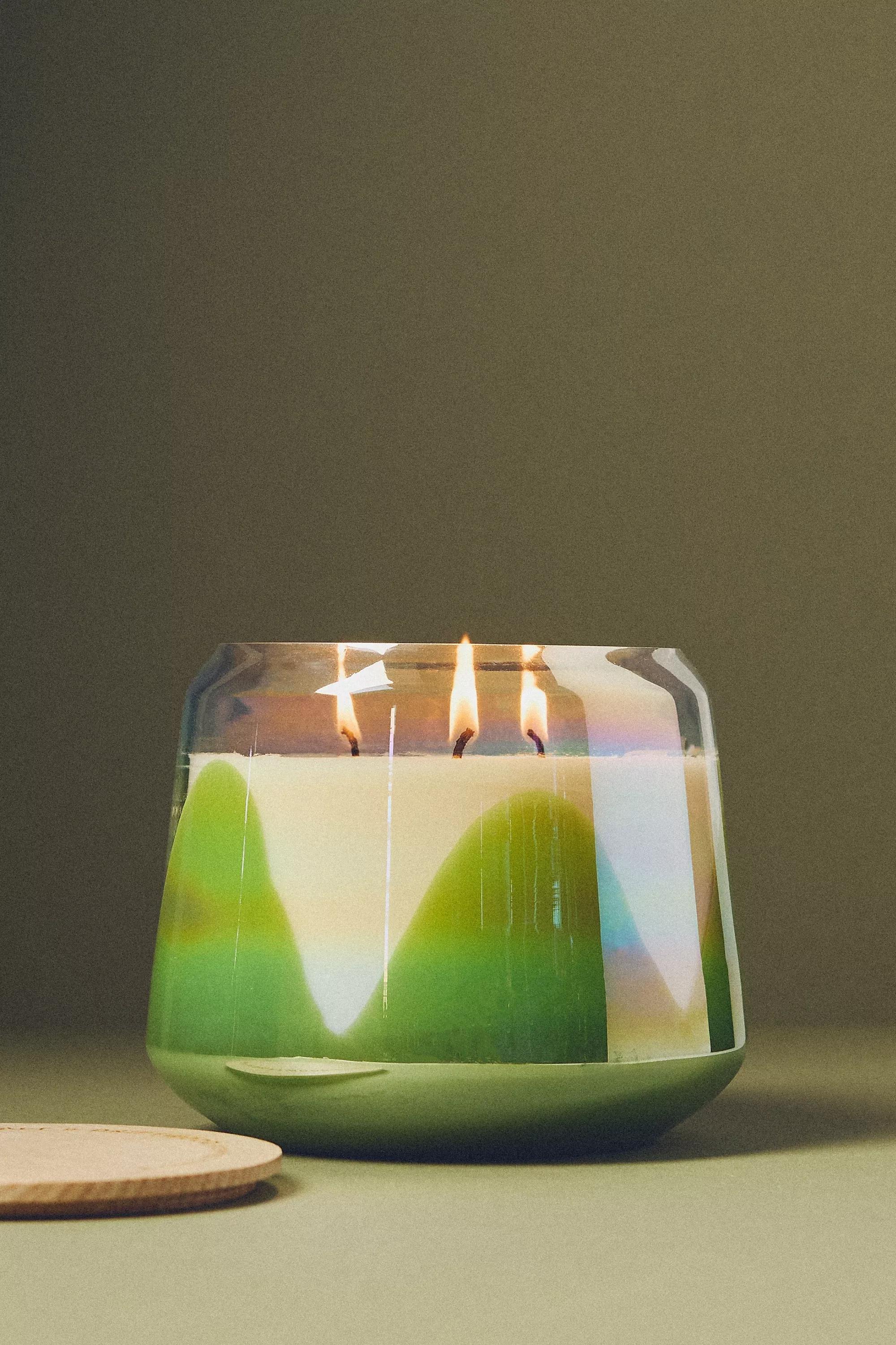 LIGHT GREEN The Gather Candle by Anthropologie: Sea Salt & Driftwood, A501_0237, large image number 3