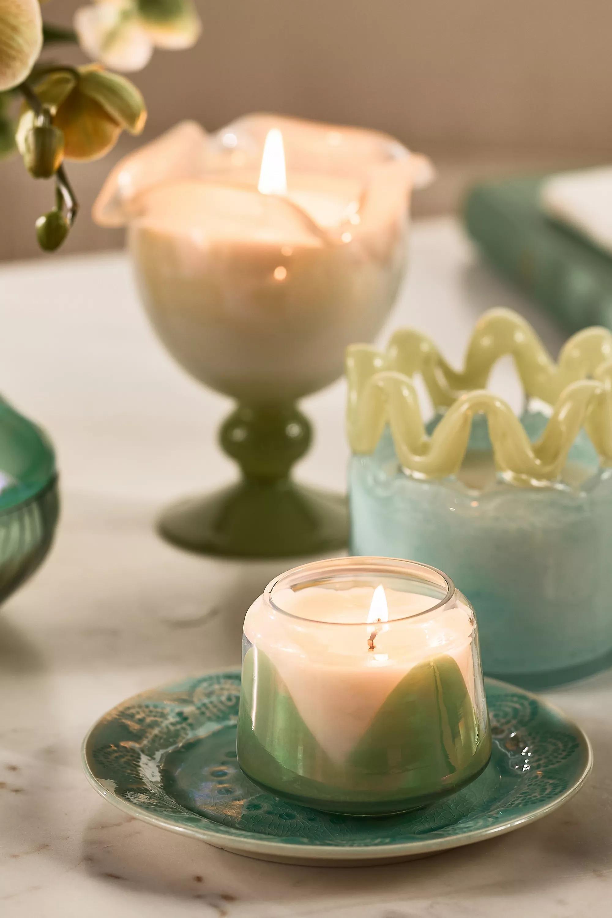 LIGHT GREEN The Gather Candle by Anthropologie: Sea Salt & Driftwood, A501_0237, large image number 4