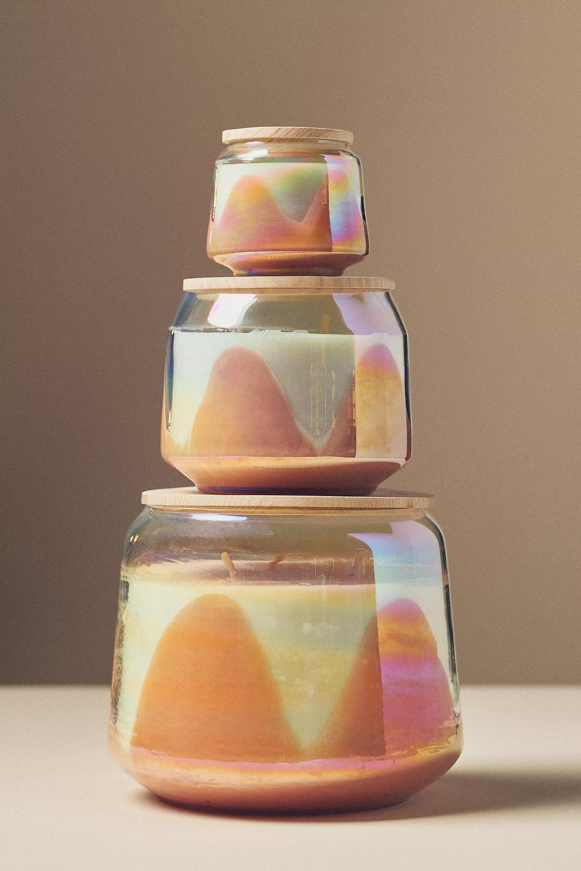 PEACH The Gather Candle by Anthropologie: Hibiscus & Pink Guava, A501_0067, large image number 1
