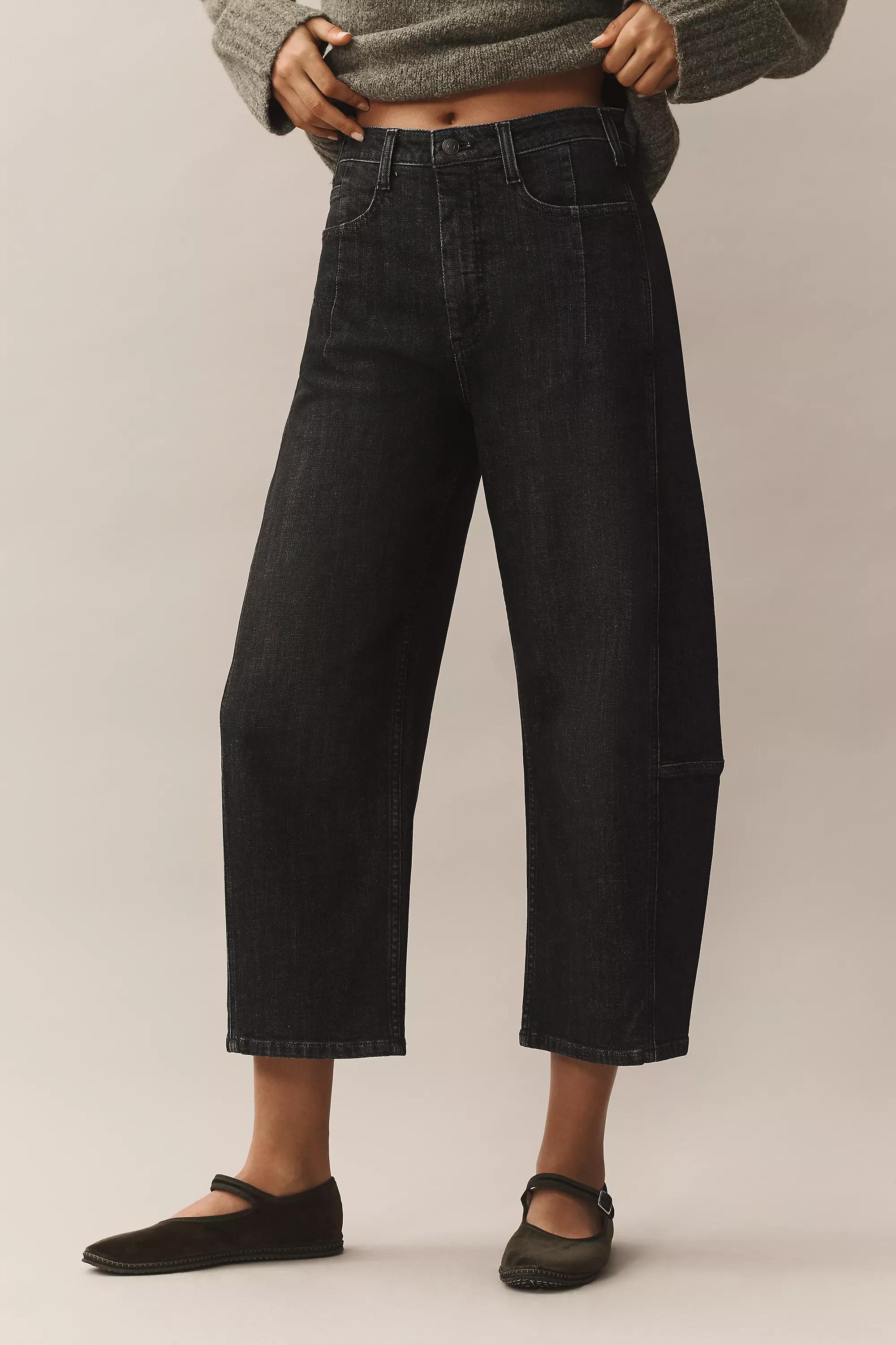 Pilcro The Kenna Mid-Rise Heritage Barrel Jeans, Grey, , large image number 1