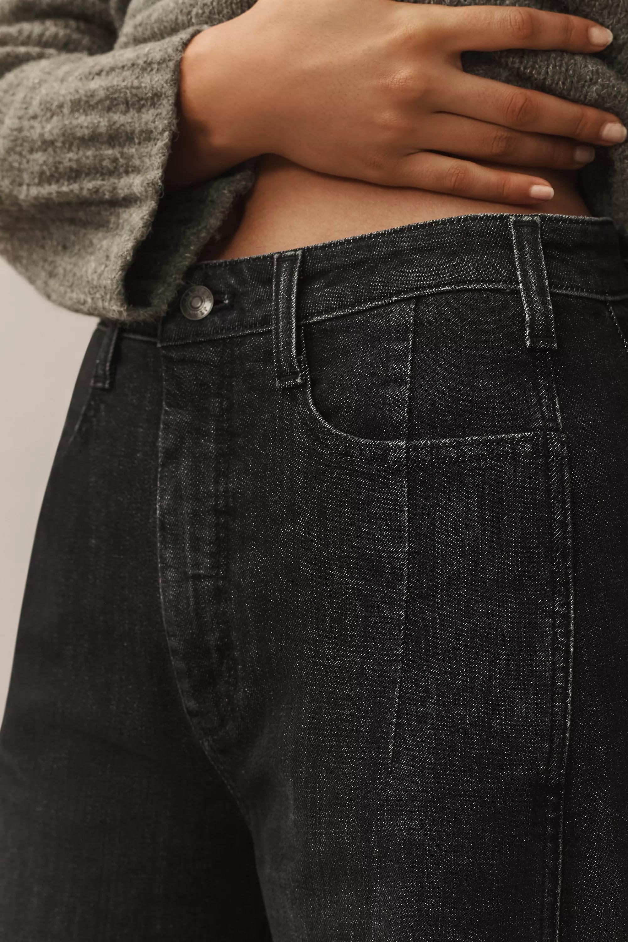Pilcro The Kenna Mid-Rise Heritage Barrel Jeans, Grey, , large image number 3