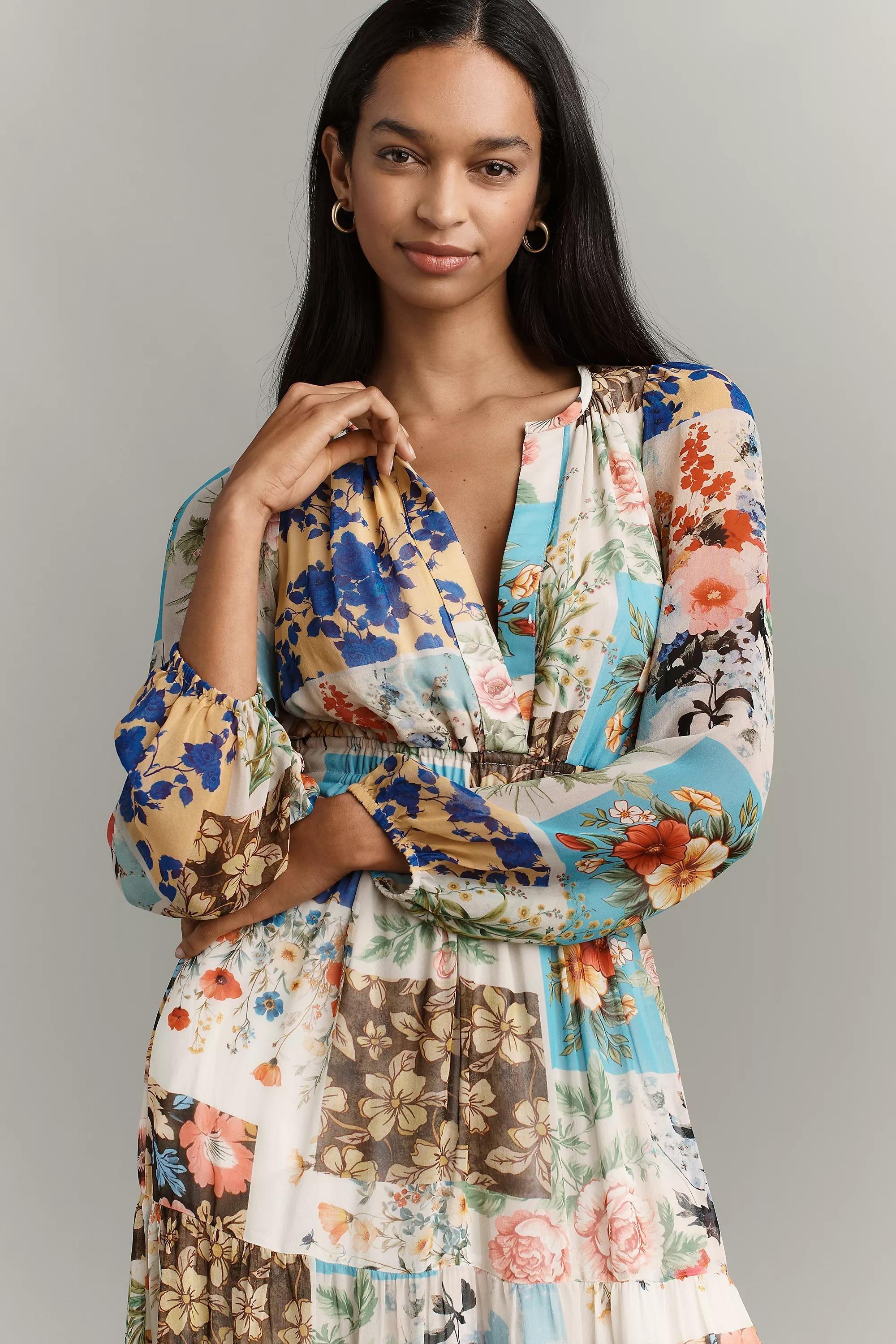 The Somerset Long-Sleeve Maxi Dress, White, A501_0211, large image number 1