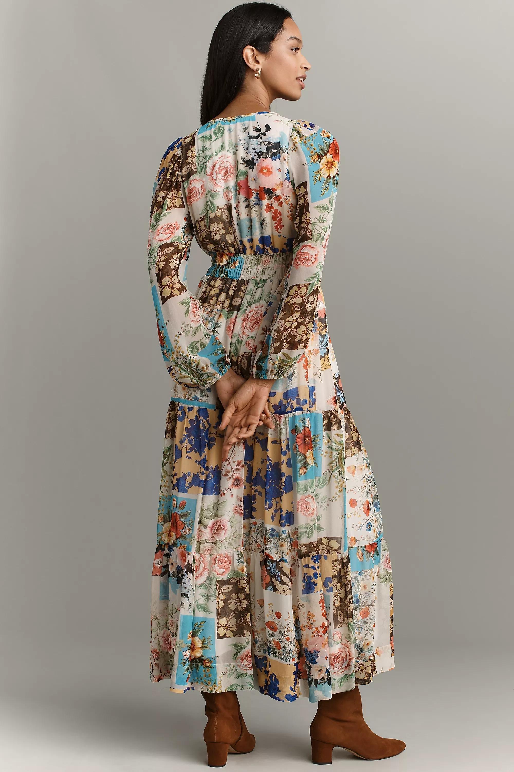 The Somerset Long-Sleeve Maxi Dress, White, A501_0211, large image number 2