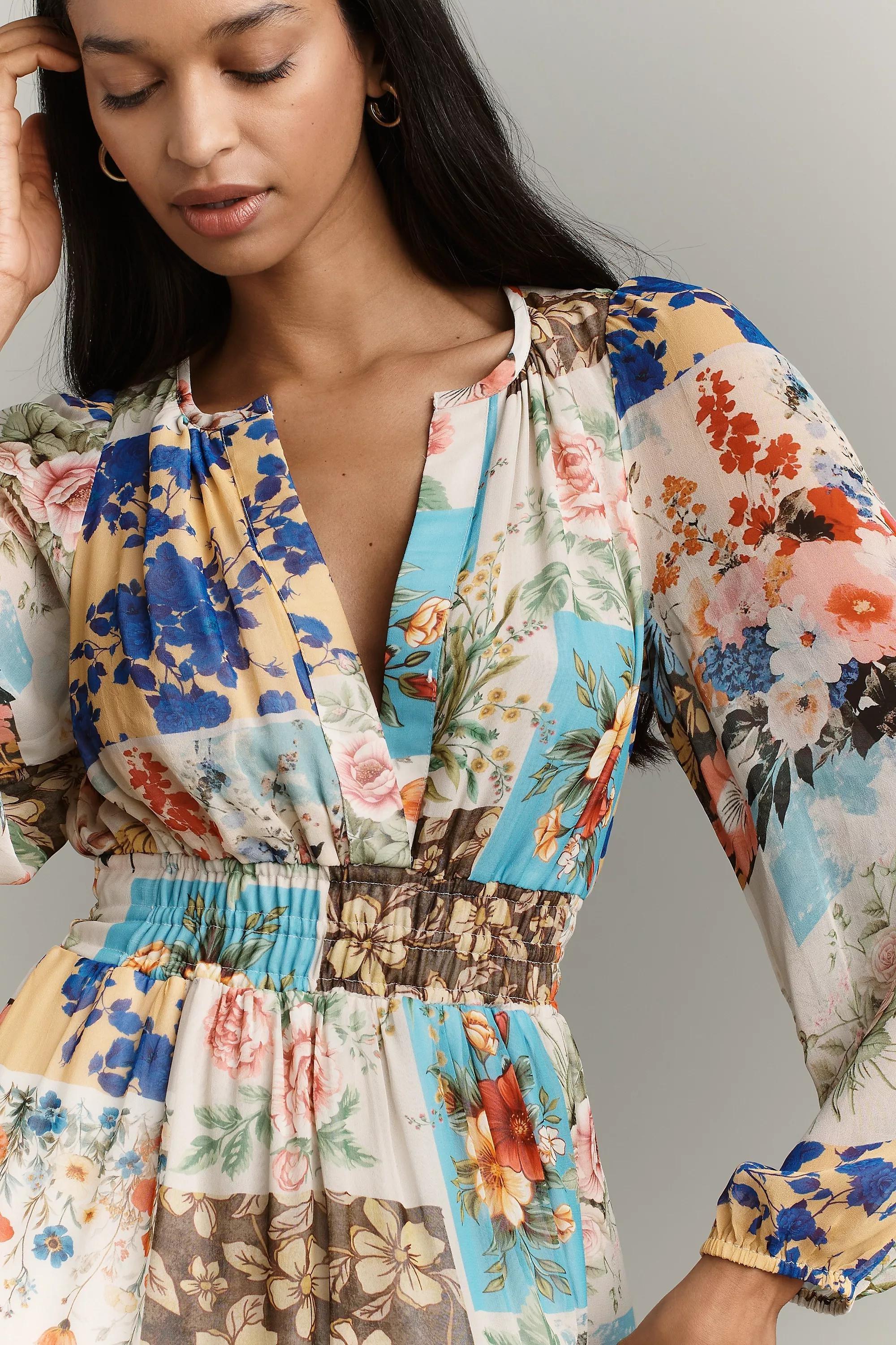 The Somerset Long-Sleeve Maxi Dress, White, A501_0211, large image number 3