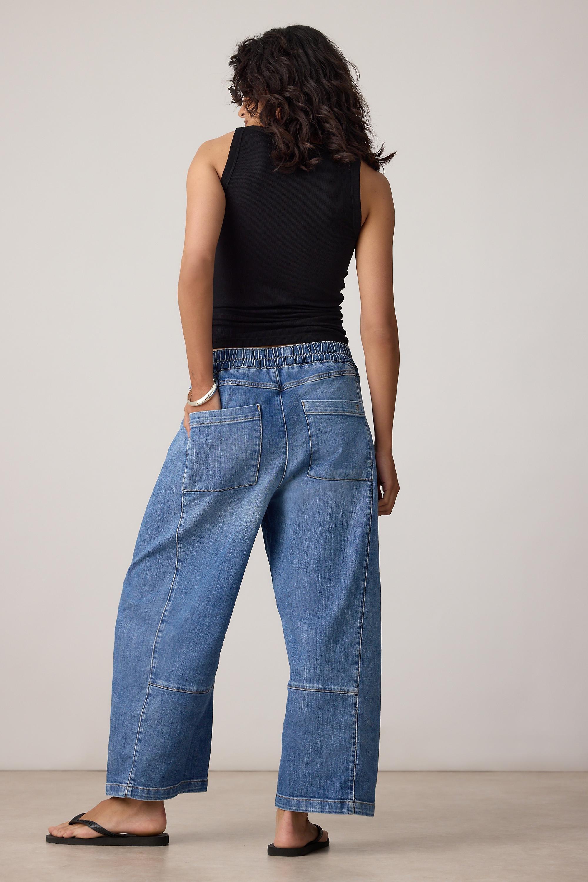 Anthropologie Ed Denim Ankle-Length Jeans, Blue, large image number 5