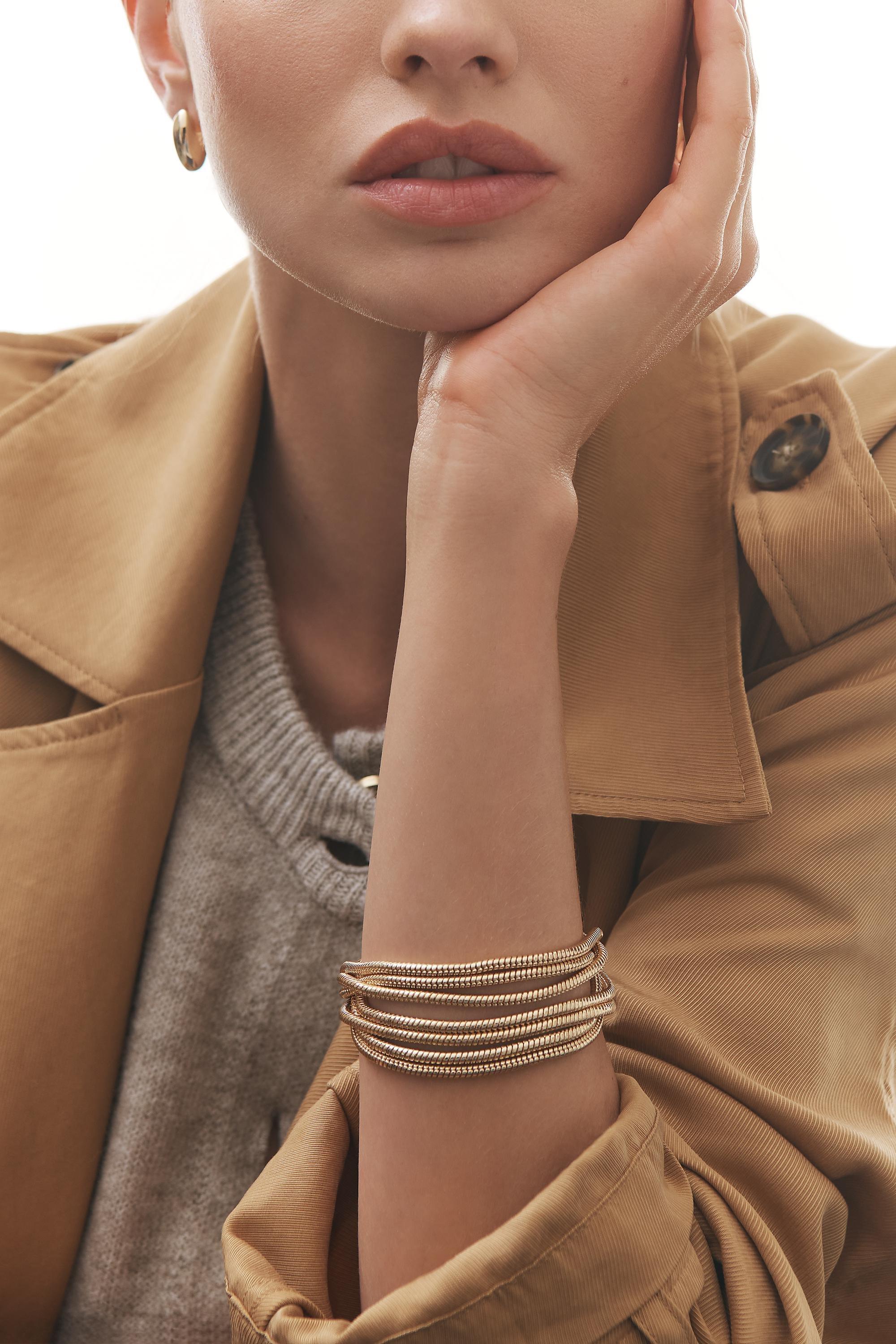Multi Chain Bracelet, Gold, A501_0070, large image number 3