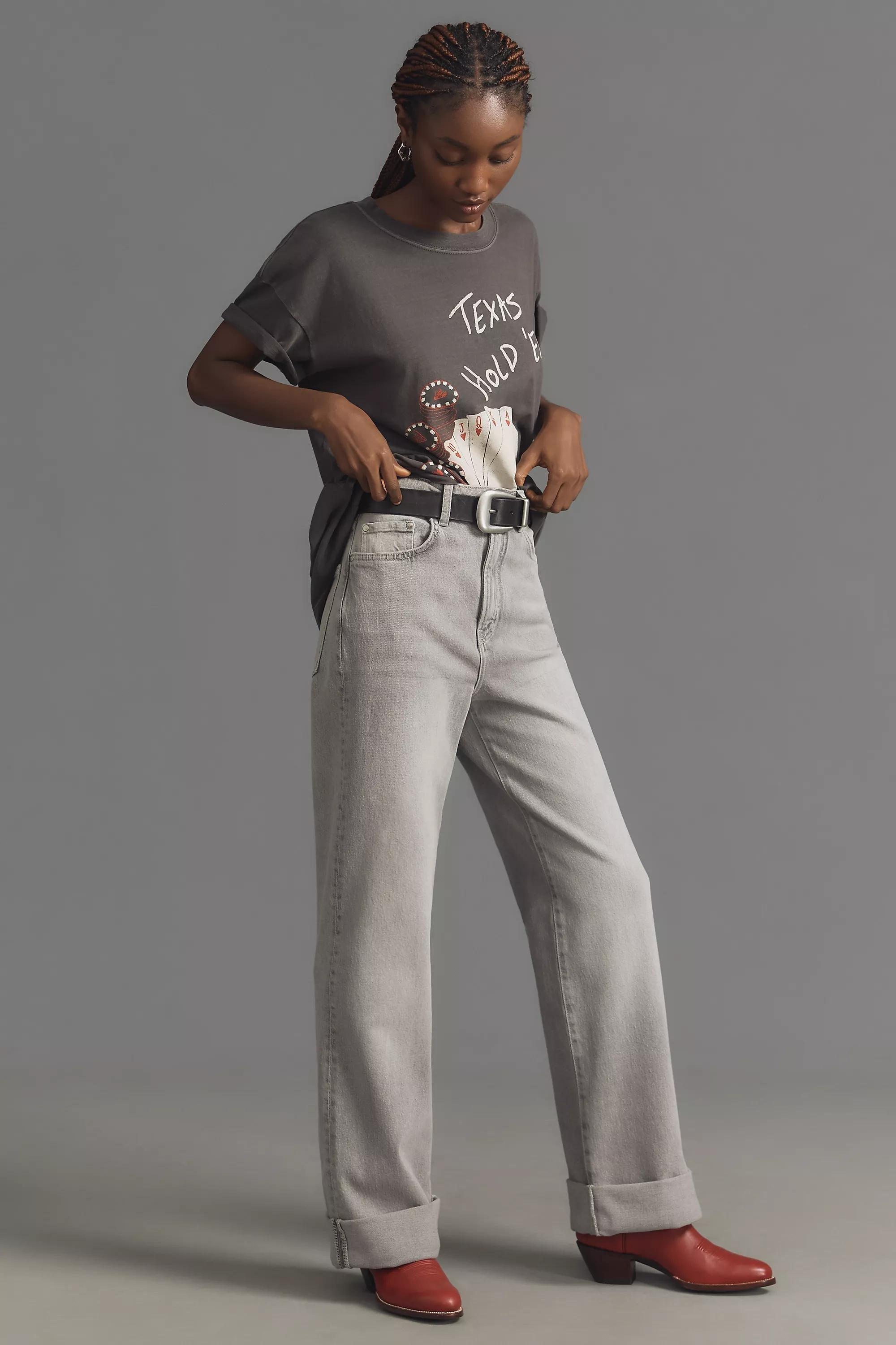 Anthropologie ed Denim Wide-Leg, Grey, , large image number 3