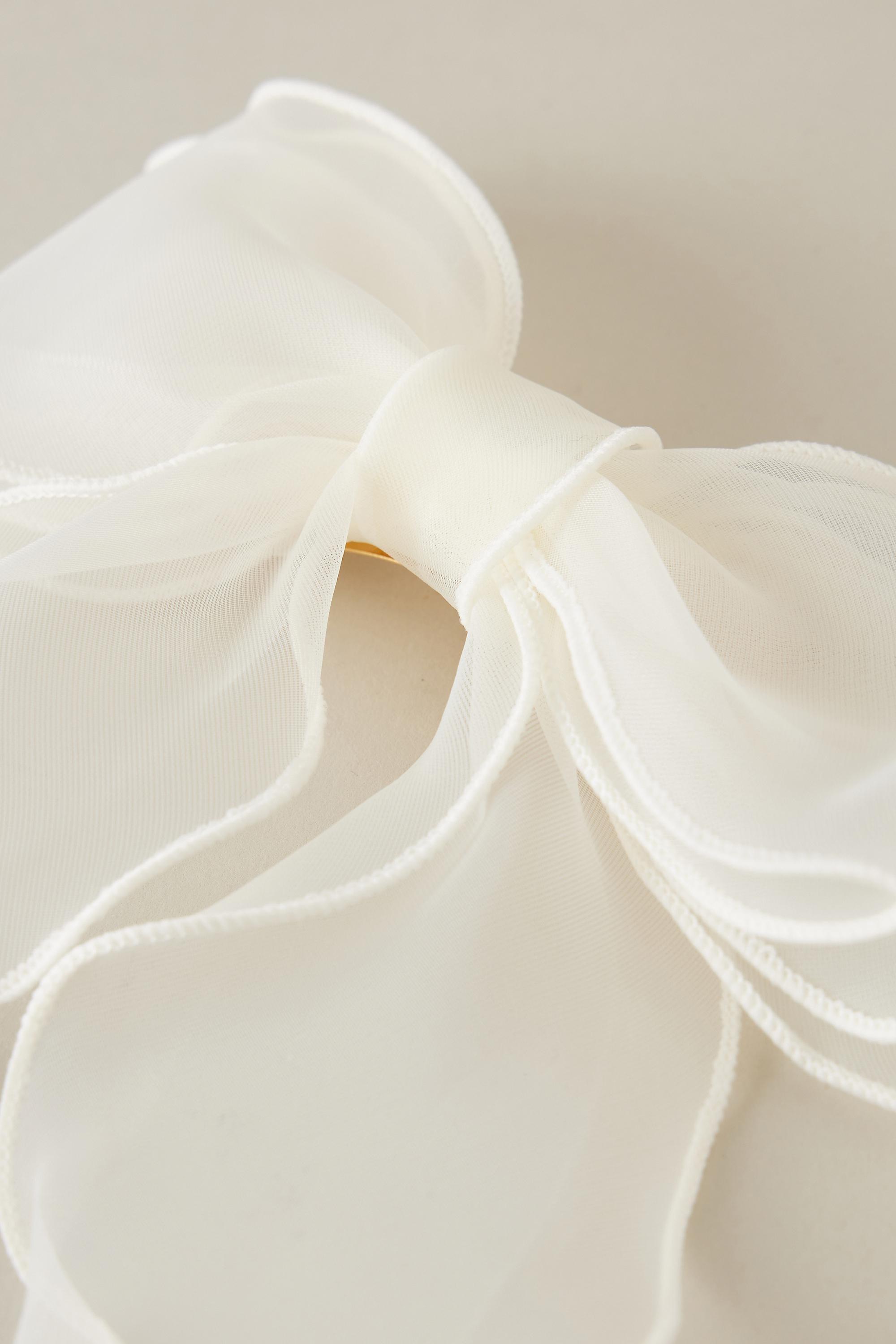 CREME Extra-Large Organza Hair Bow, A501_0012, large image number 1