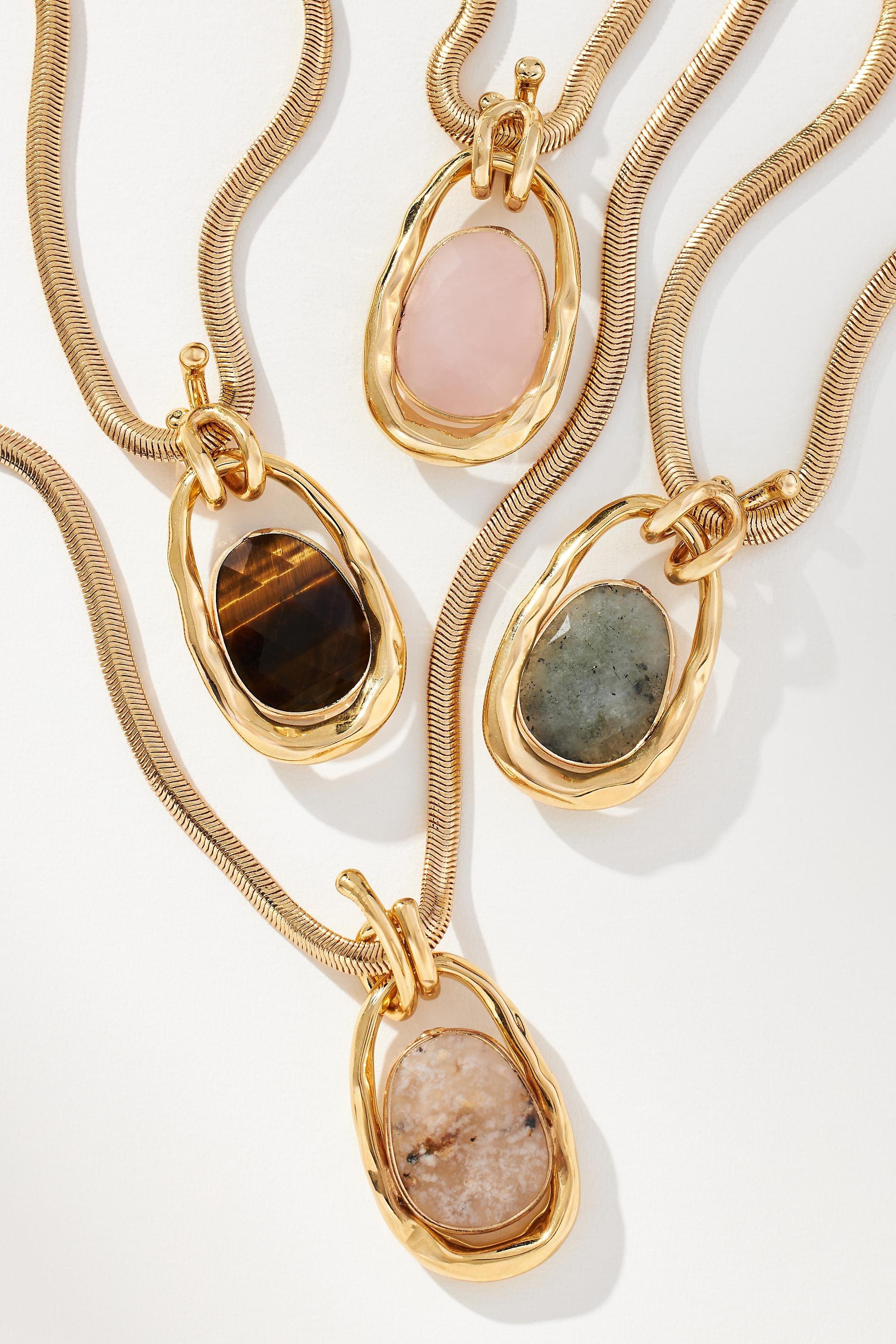 Anthropologie Pendant, Gold, A501_0020, large image number 1