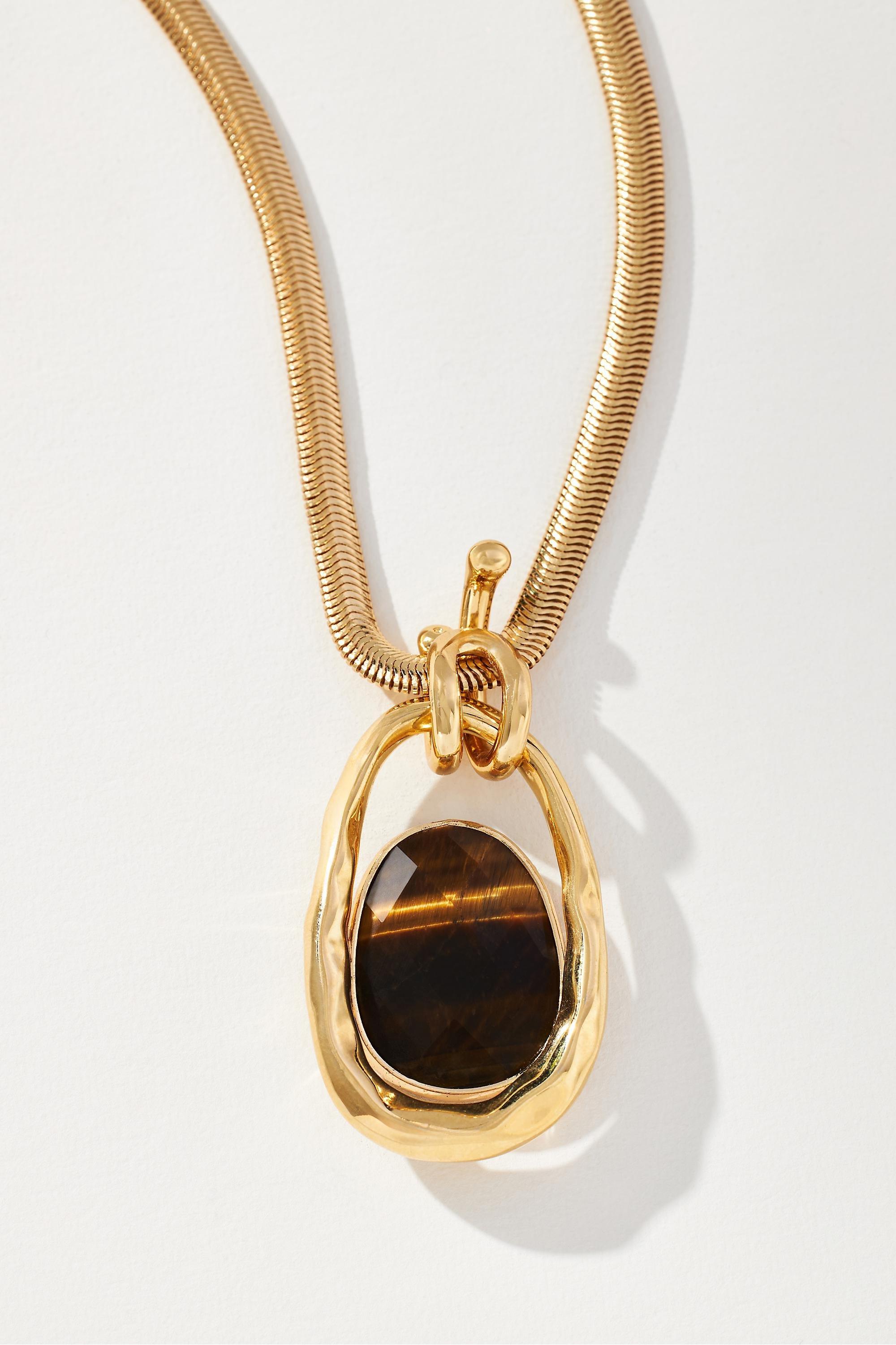 Anthropologie Pendant, Gold, A501_0020, large image number 2