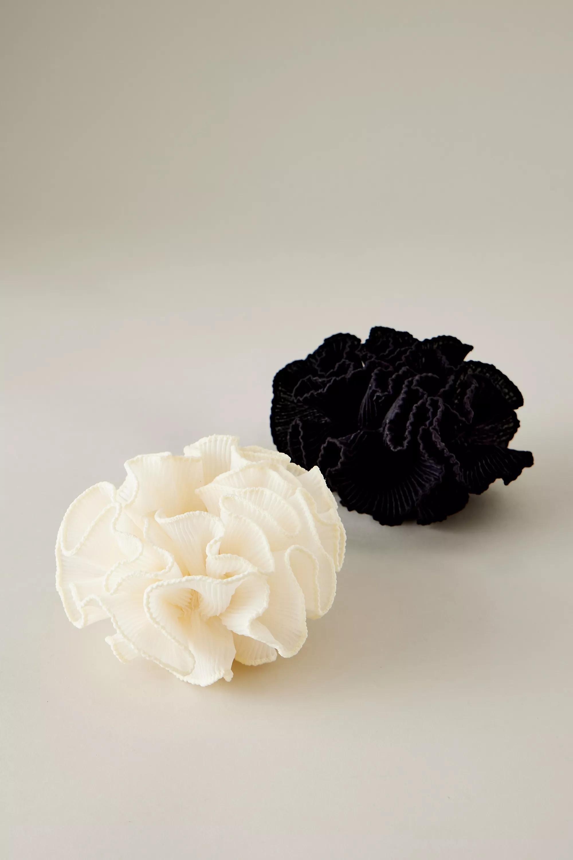 CREME Chiffon Ruffle Hair Scrunchie, A501_0012, large image number 2