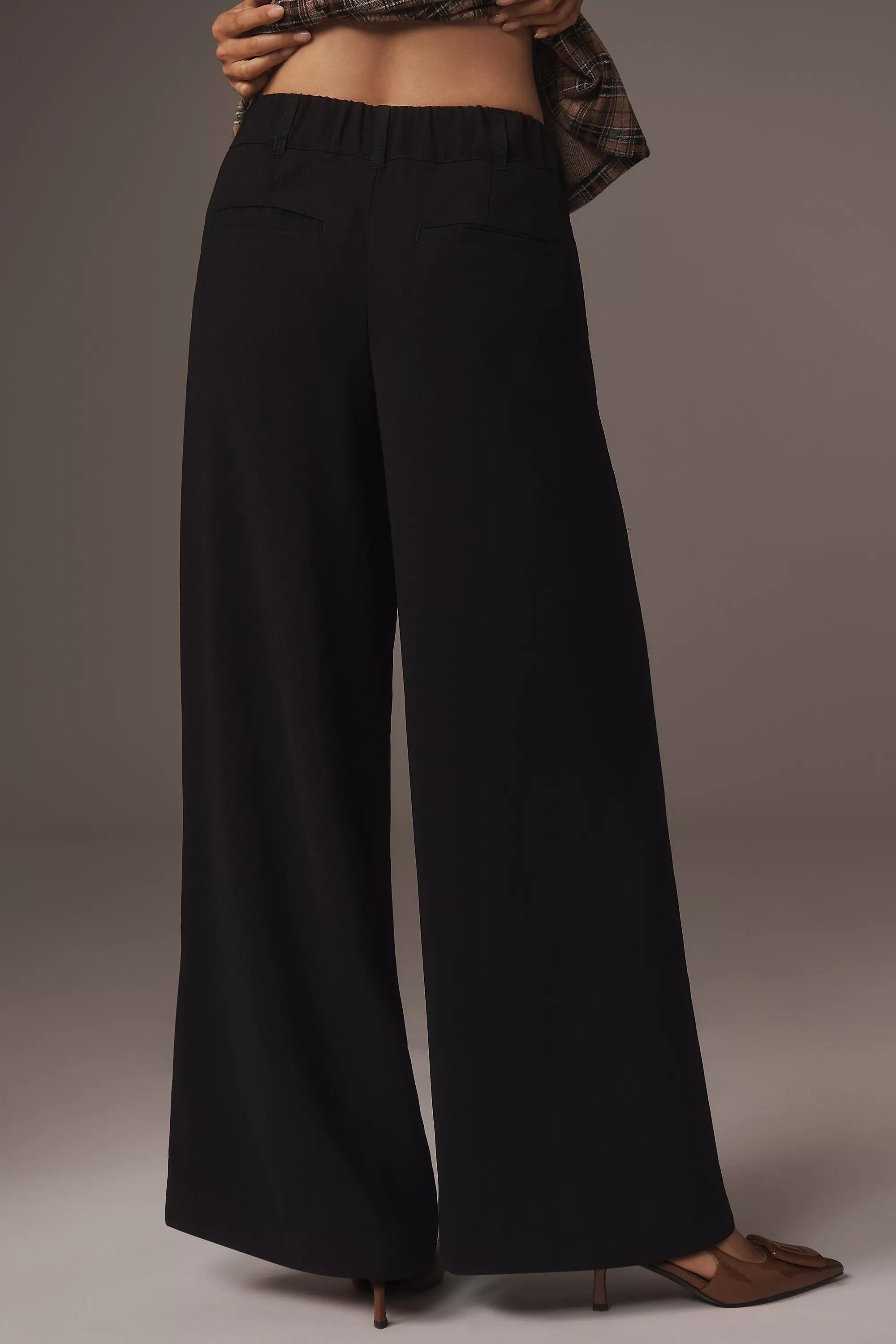 Anthropologie Plain Formal Trousers, Black, , large image number 1