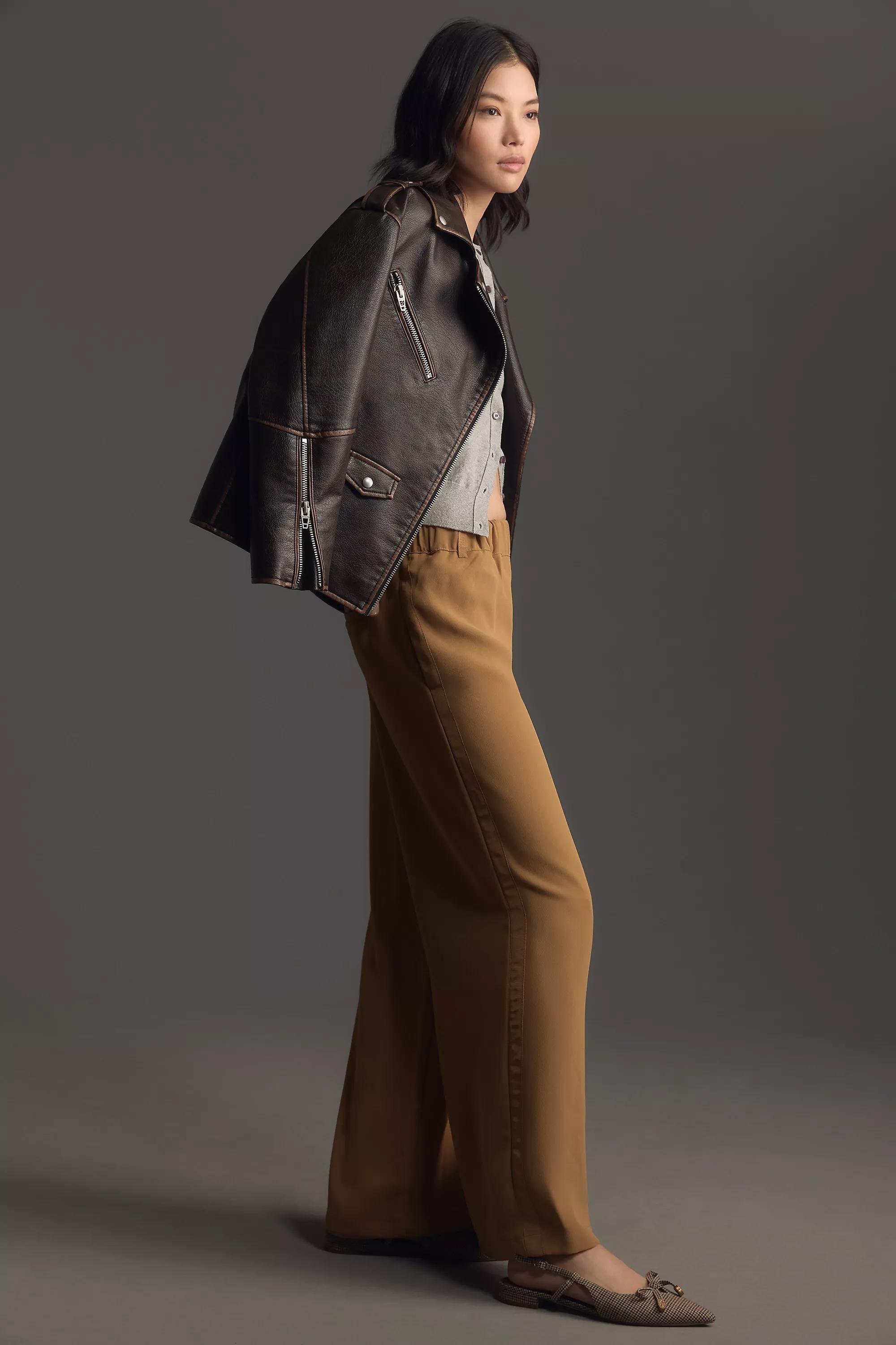Anthropologie  Block Casual Trousers, Brown, , large image number 3