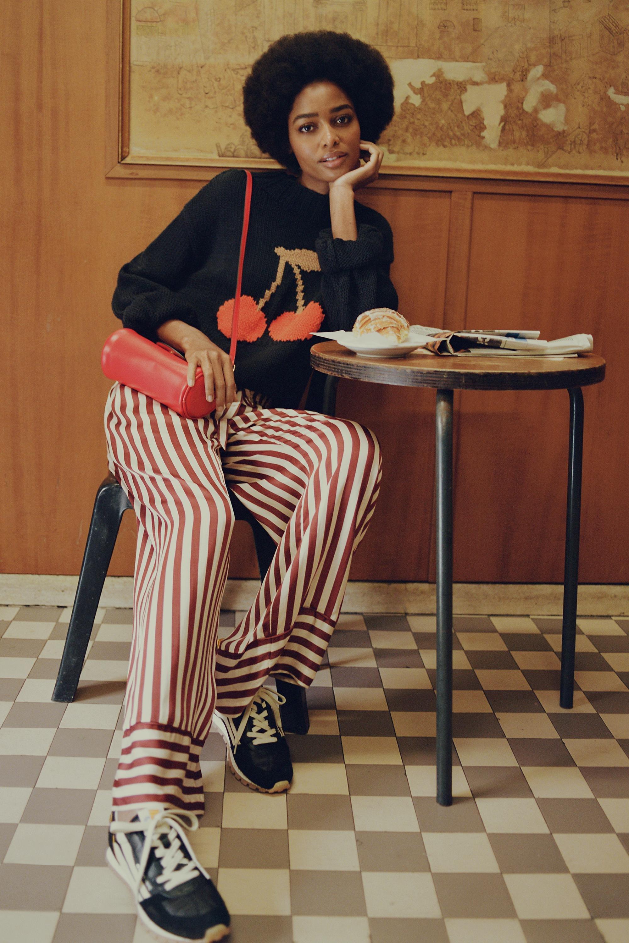 By Anthropologie Silky Pyjama Bottoms, Brown, A501_0021, large image number 2