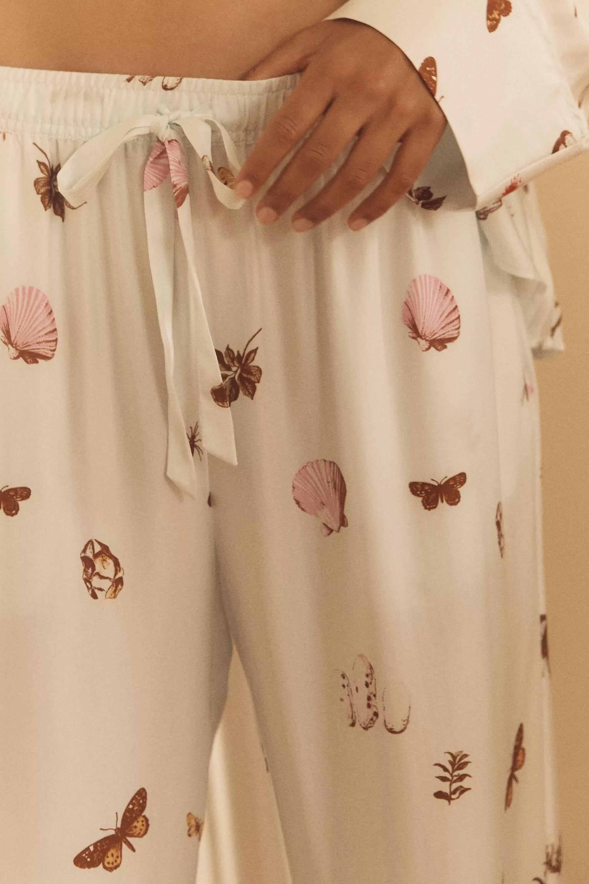 By Anthropologie Silky Pyjama Bottoms, Blue, , large image number 2