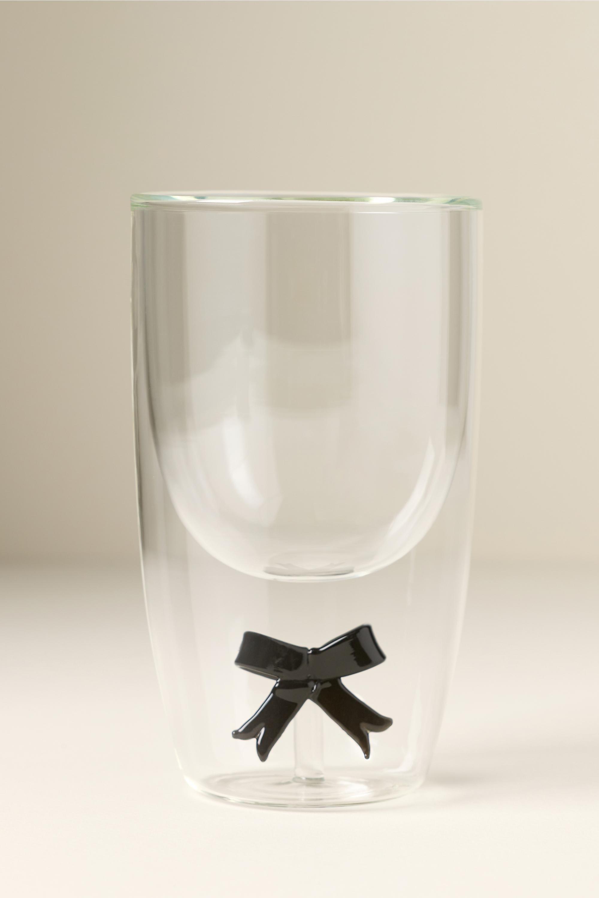 Talullah Double-Walled Glass Tumbler, Black, A501_0001, medium