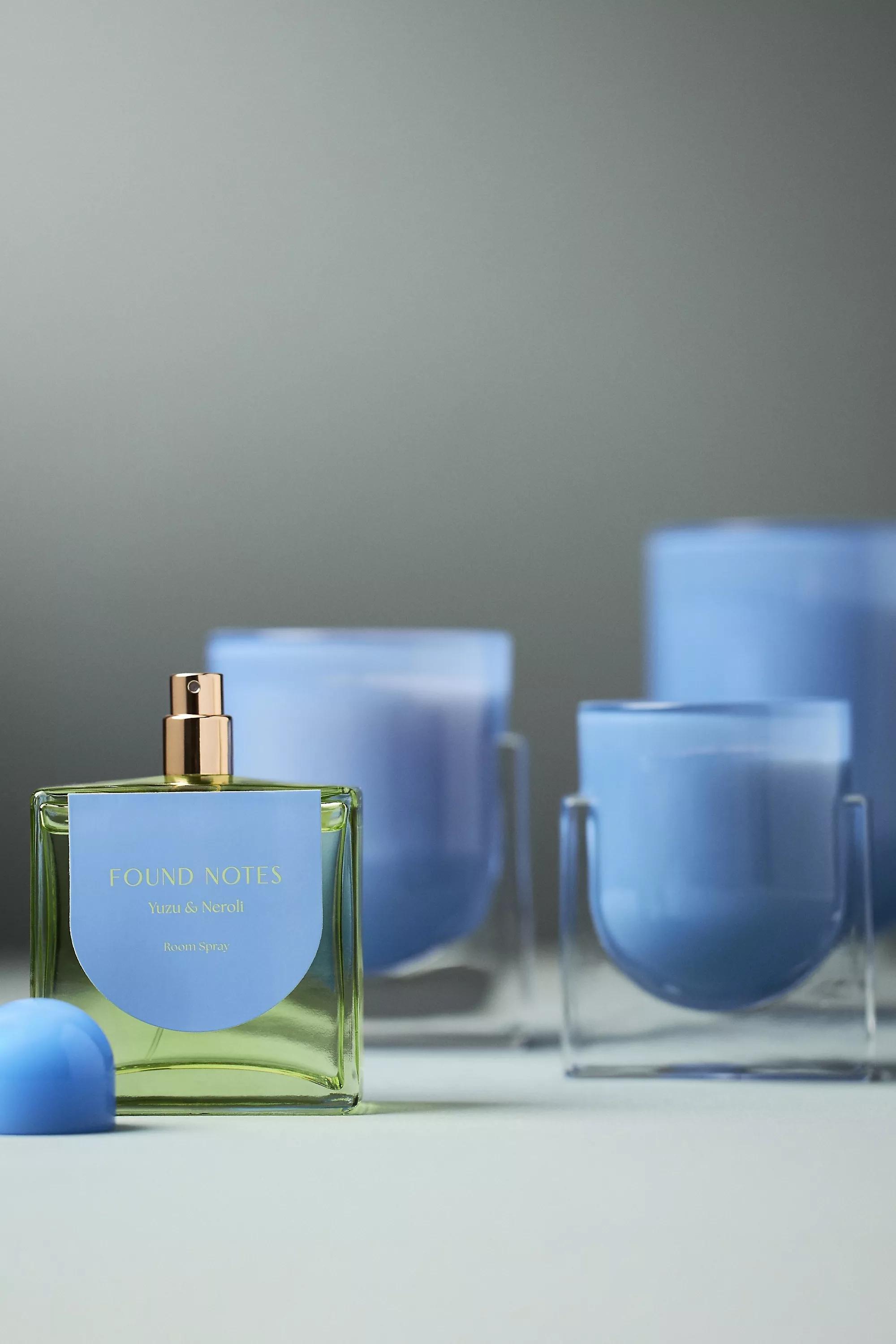Found Notes Floral Yuzu & Neroli Boxed Candle, Blue, A501_0040, large image number 3
