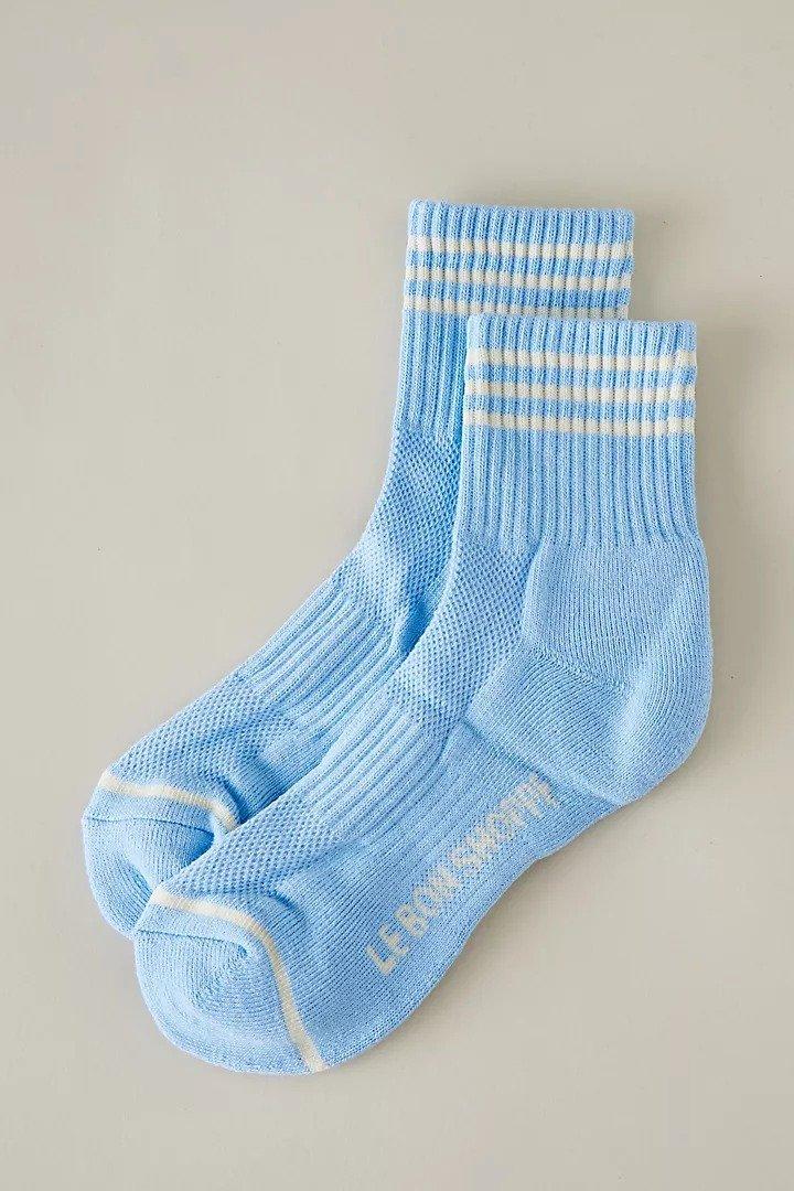 Anthropologie Girlfriend Socks, Blue, A501_0040, large image number 0
