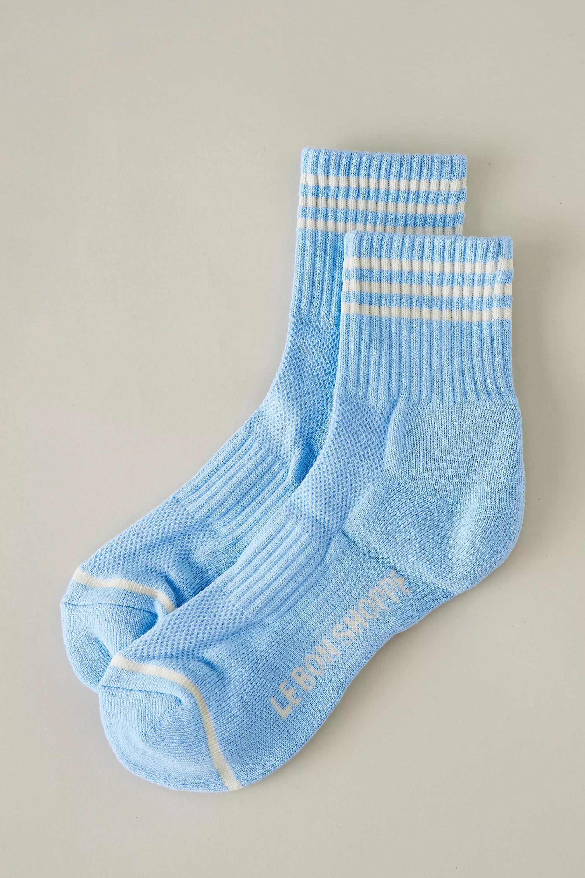 Anthropologie Girlfriend Socks, Blue, A501_0040, large image number 1