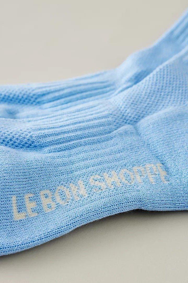 Anthropologie Girlfriend Socks, Blue, A501_0040, large image number 2