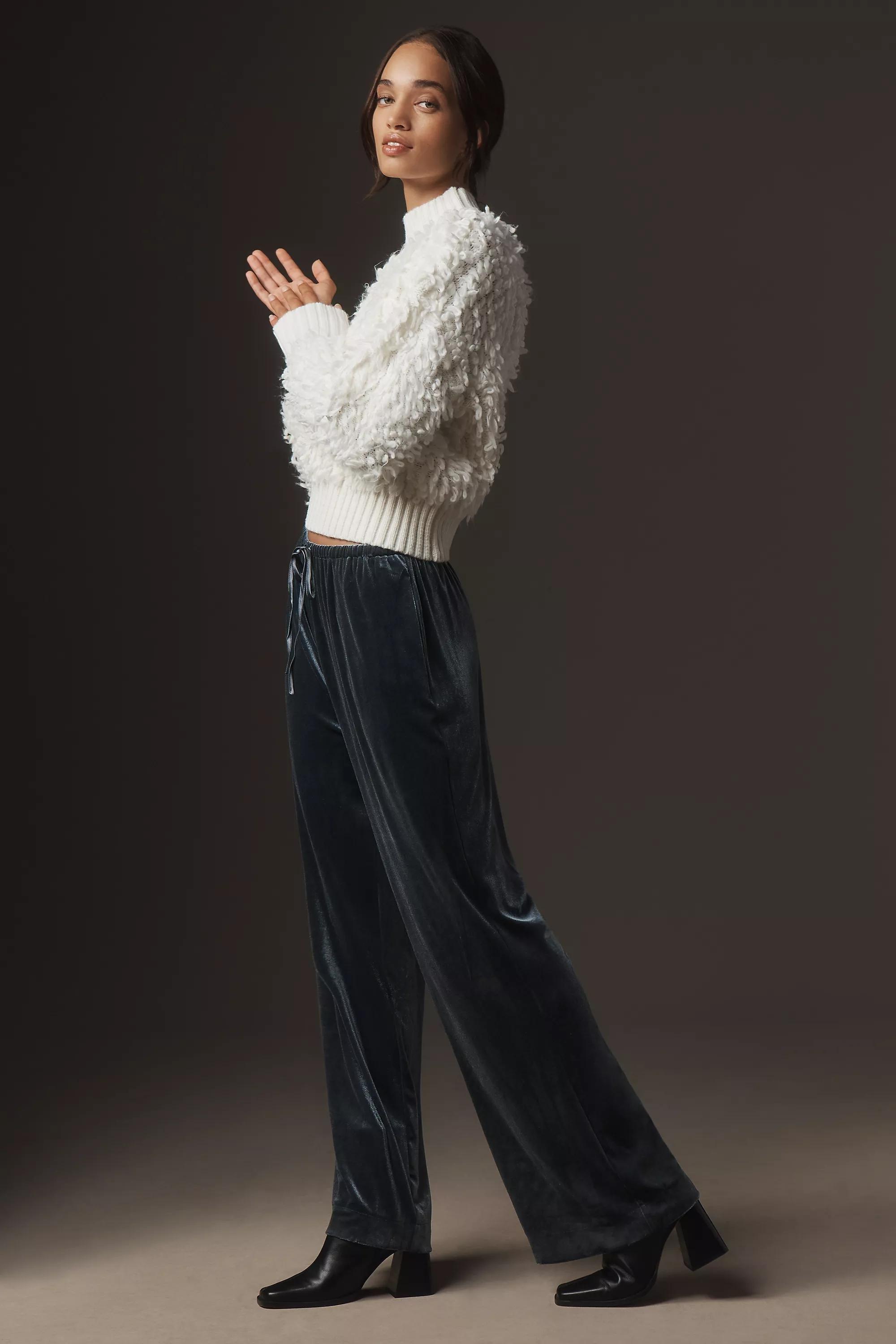 Anthropologie Plain Casual Trousers, Grey, A501_0004, large image number 3