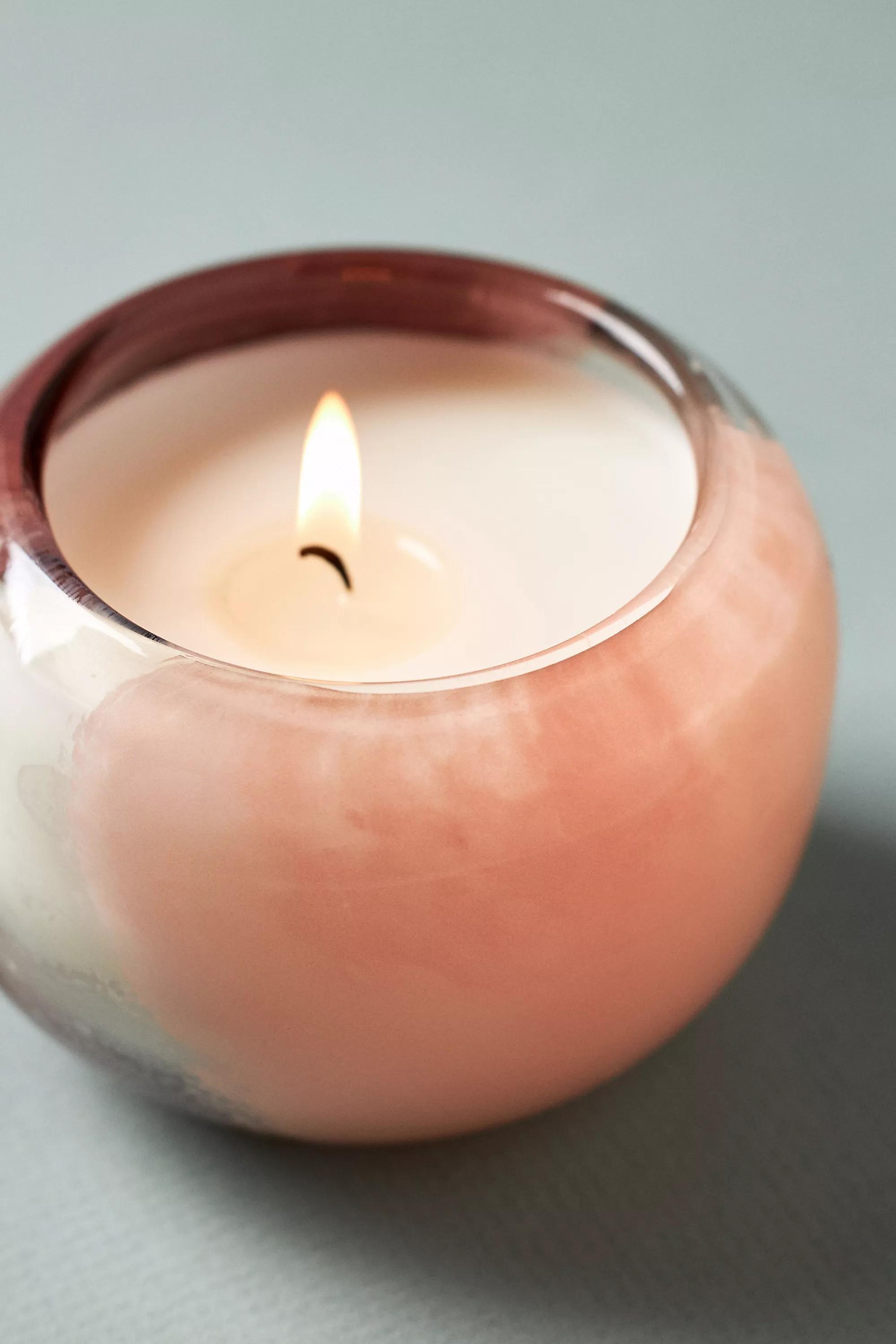 The Optimist Fresh Emerald Sage And Citrine Glass Candle, Green, A501_0004, large image number 5