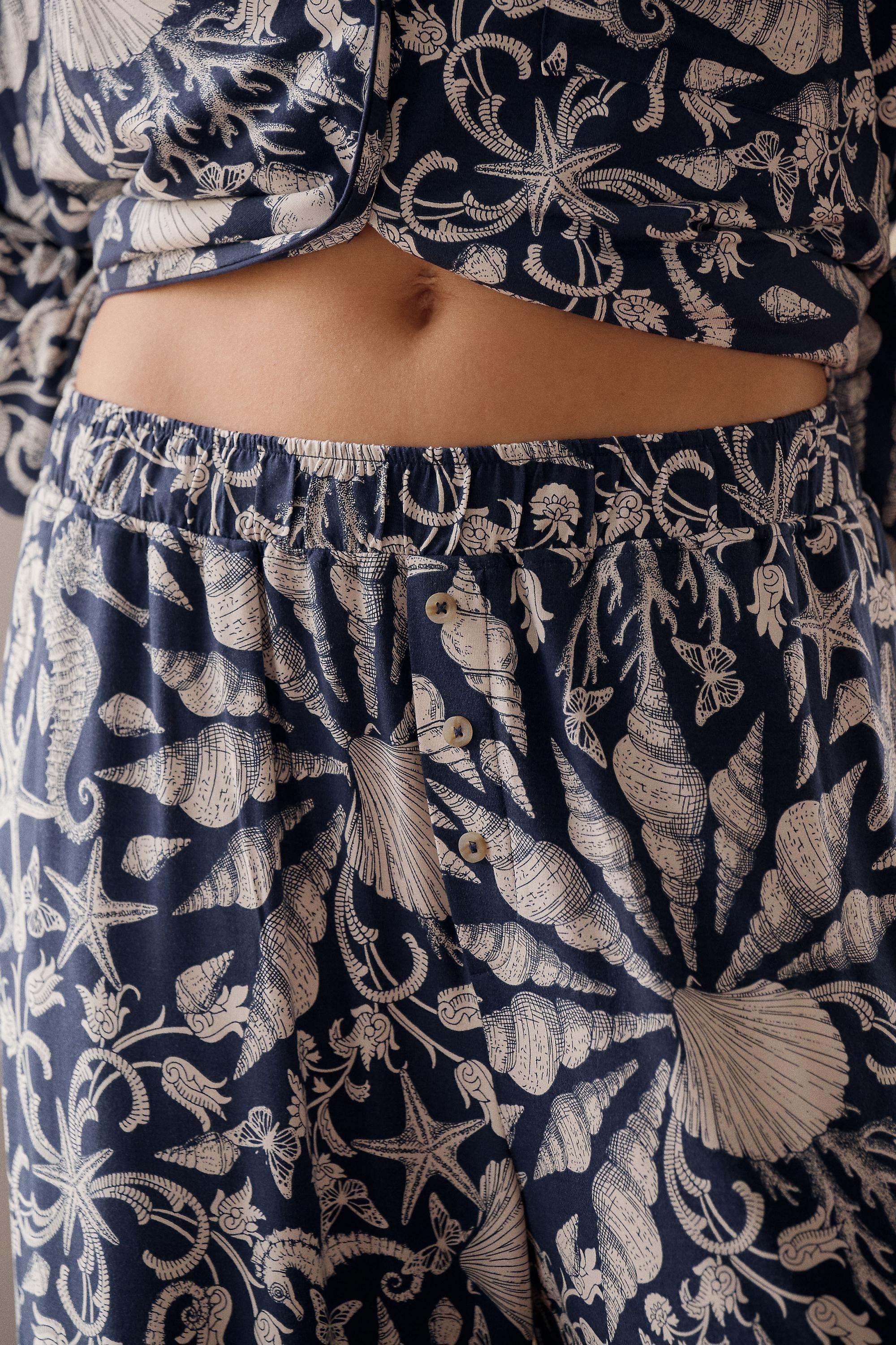 The Lyrebird Modaluxe Pyjama Bottoms, Navy, Navy, large image number 1