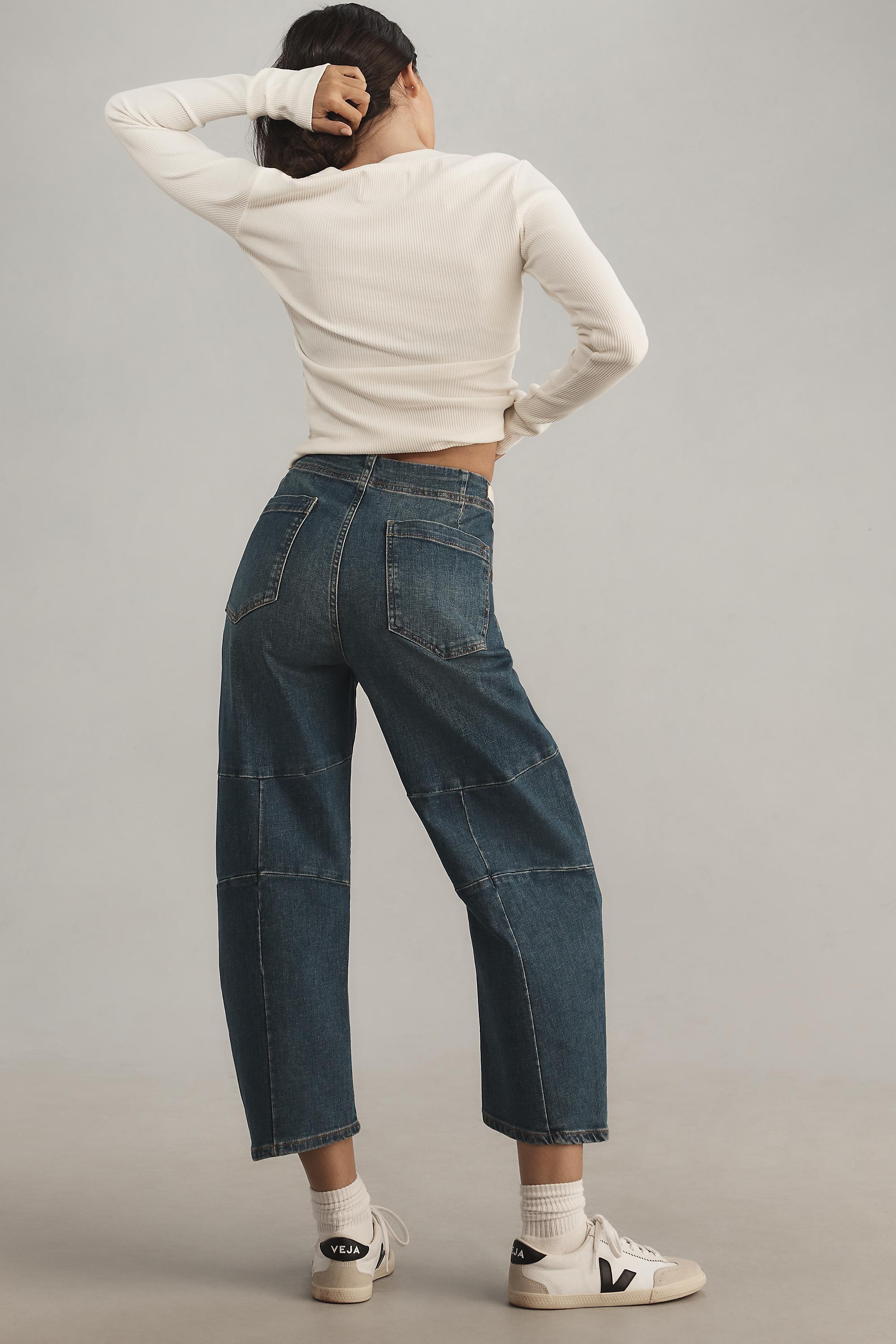 Pilcro Mid-Rise Curve Taper Jeans, Blue, , large image number 1