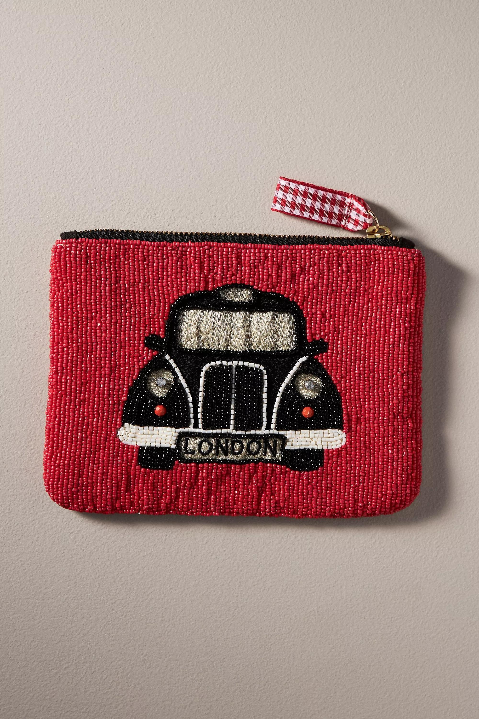 Beaded City Pouch, Red, A501_0060, large image number 2