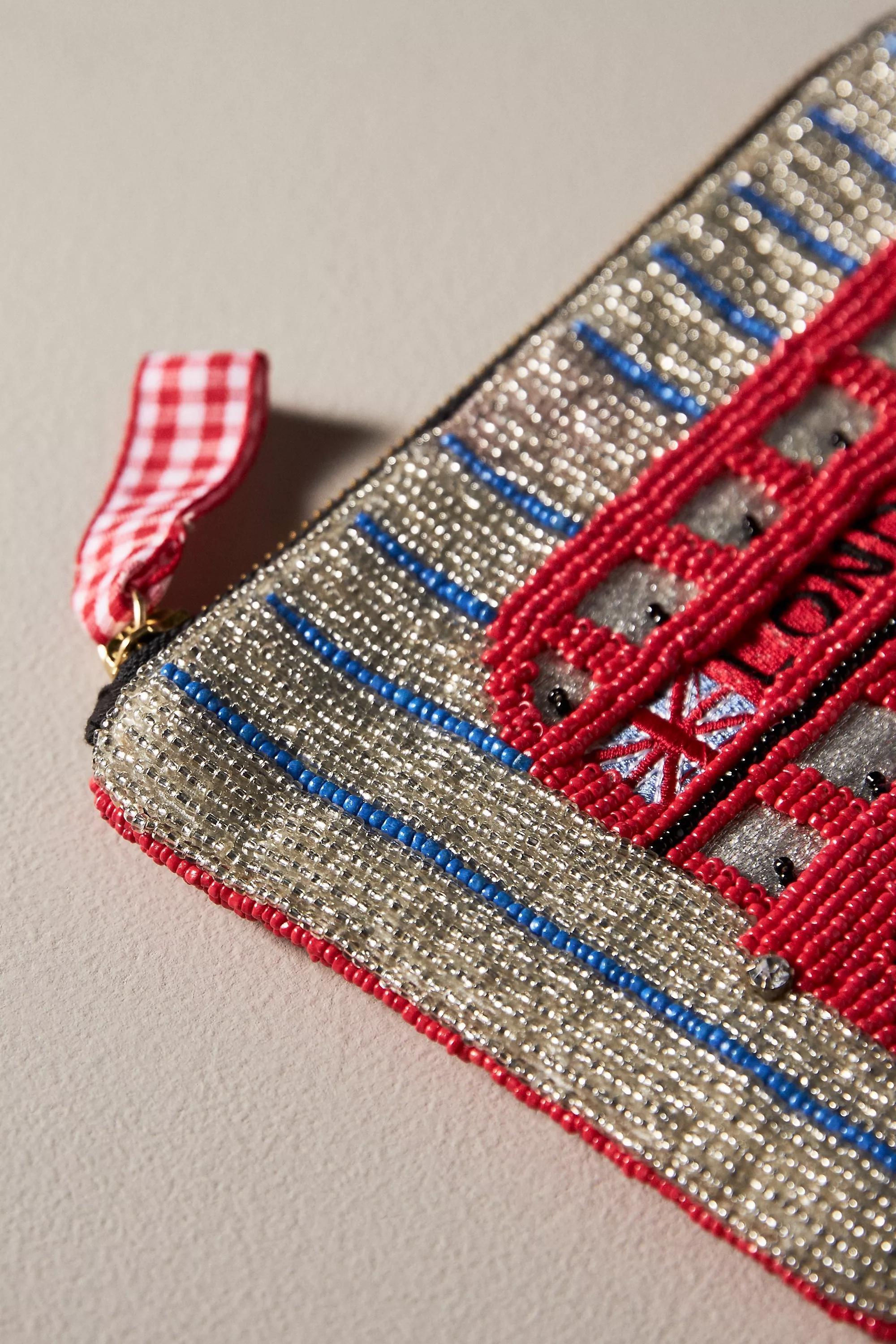 Beaded City Pouch, Red, A501_0060, large image number 3