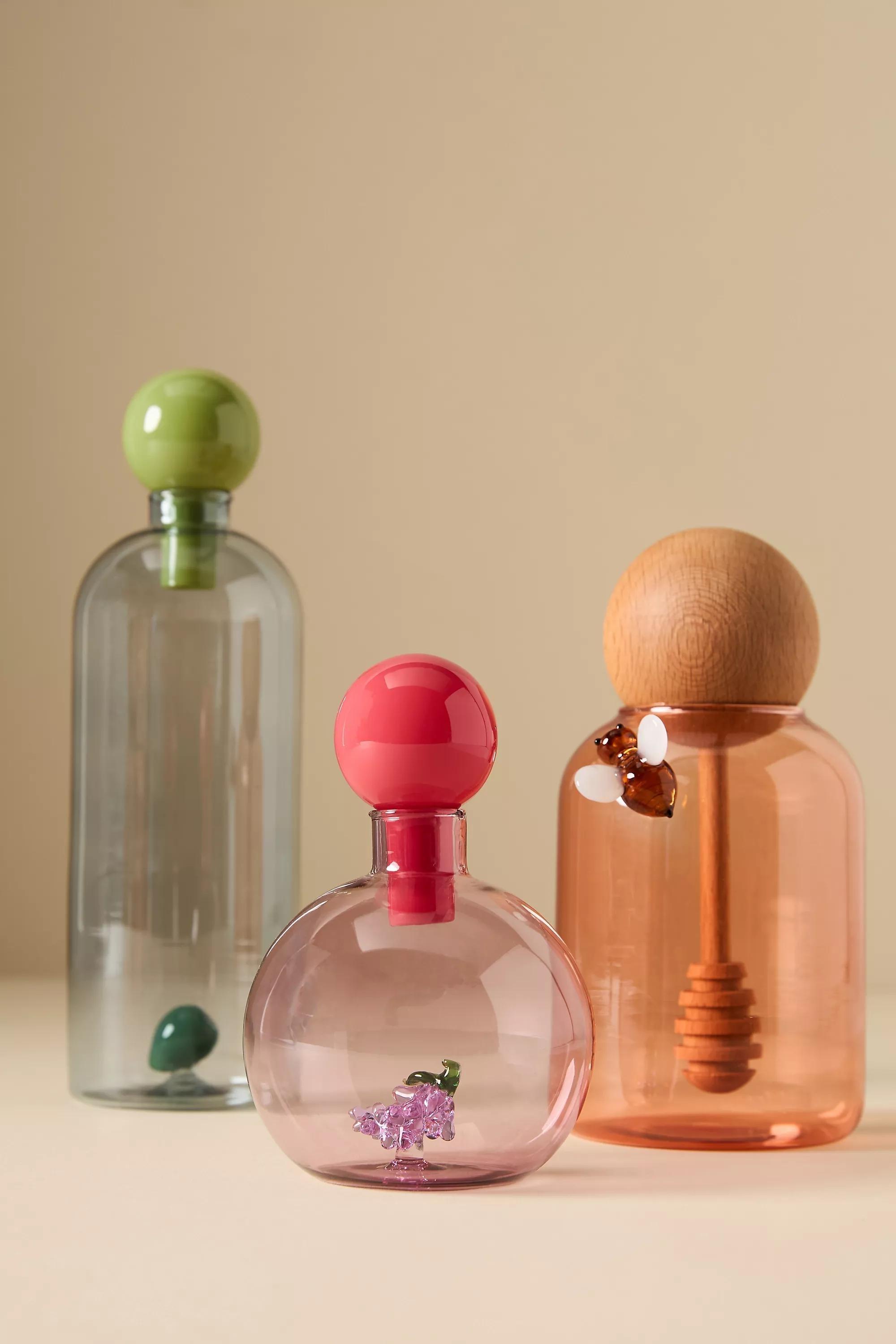 Catania Glass Olive Oil Cruet, Green, A501_0045, medium