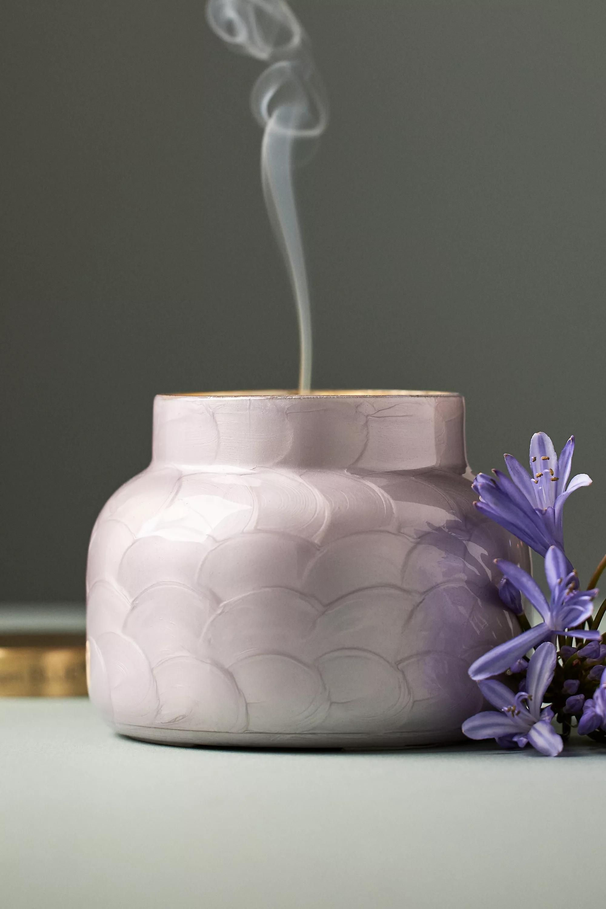 Capri Blue Volcano Lavender Capiz Jar Candle, Purple, A501_0053, medium