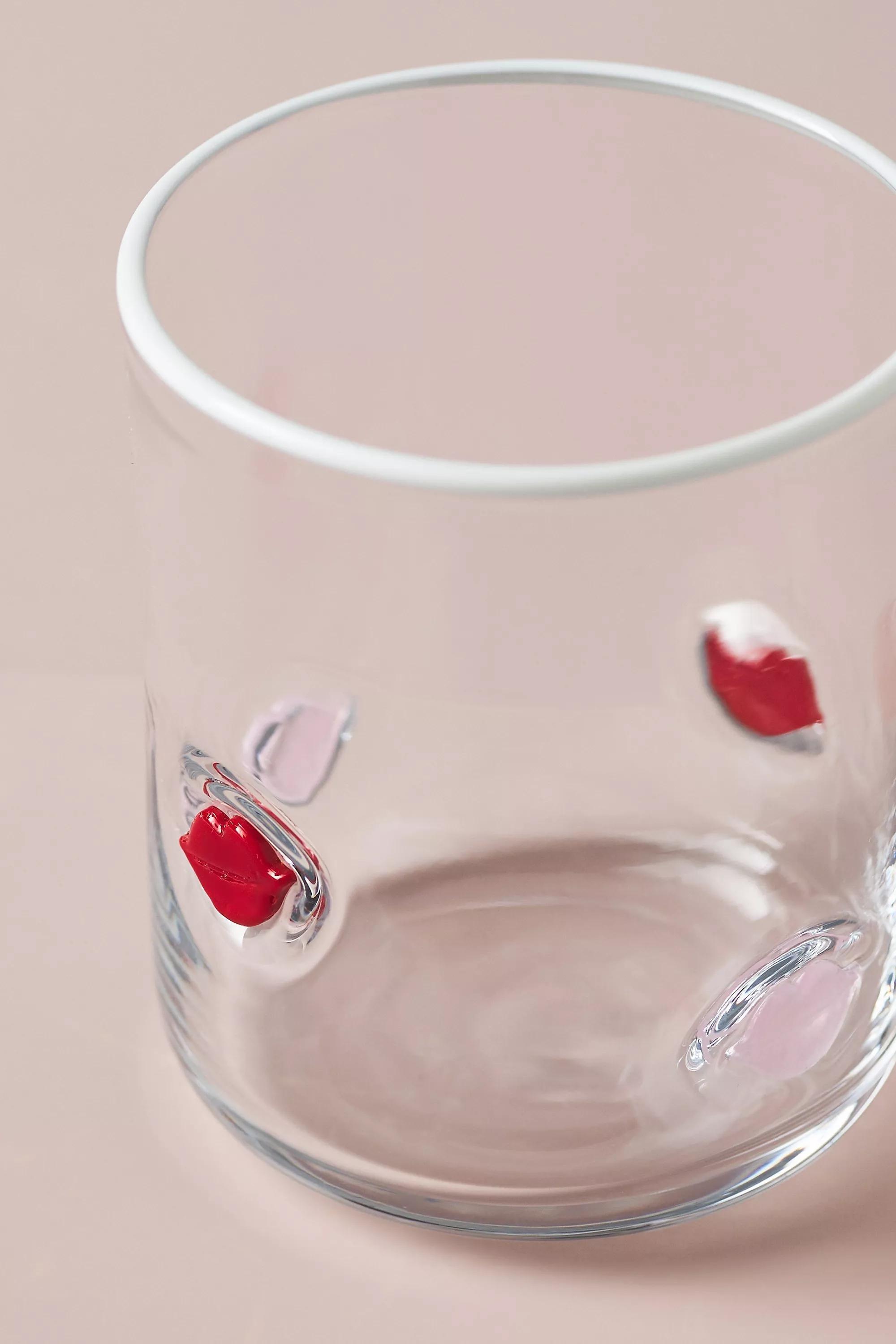 Valentine's Day Icon Juice Glass, Red, A501_0016, large image number 2